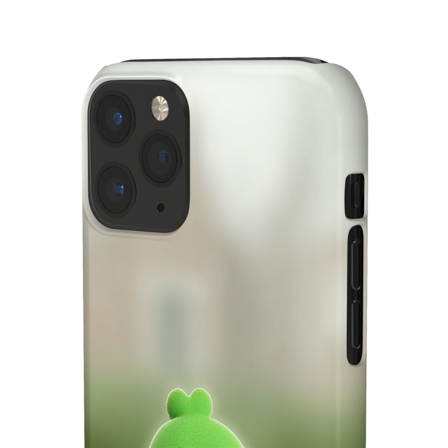 Cute Green Creature Phone Case, Snap Cases, Green Monster Phone Cover, Fun Phone Accessory, Playful Gift for Kids