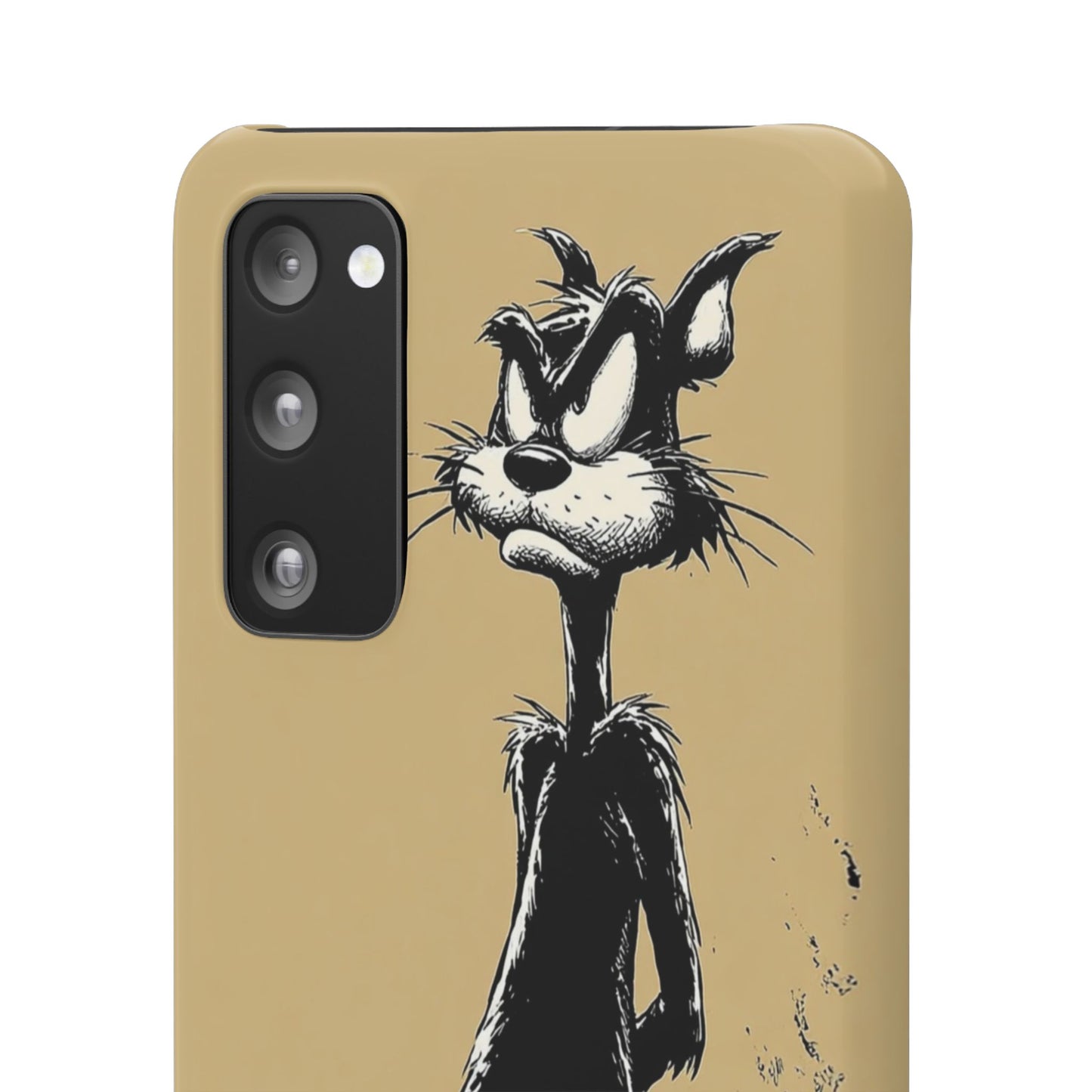 Whimsical Cartoon Snap Case, Fun Phone Cover, Unique Gift for Cat Lovers, Vibrant Art Case, Ideal for Birthdays