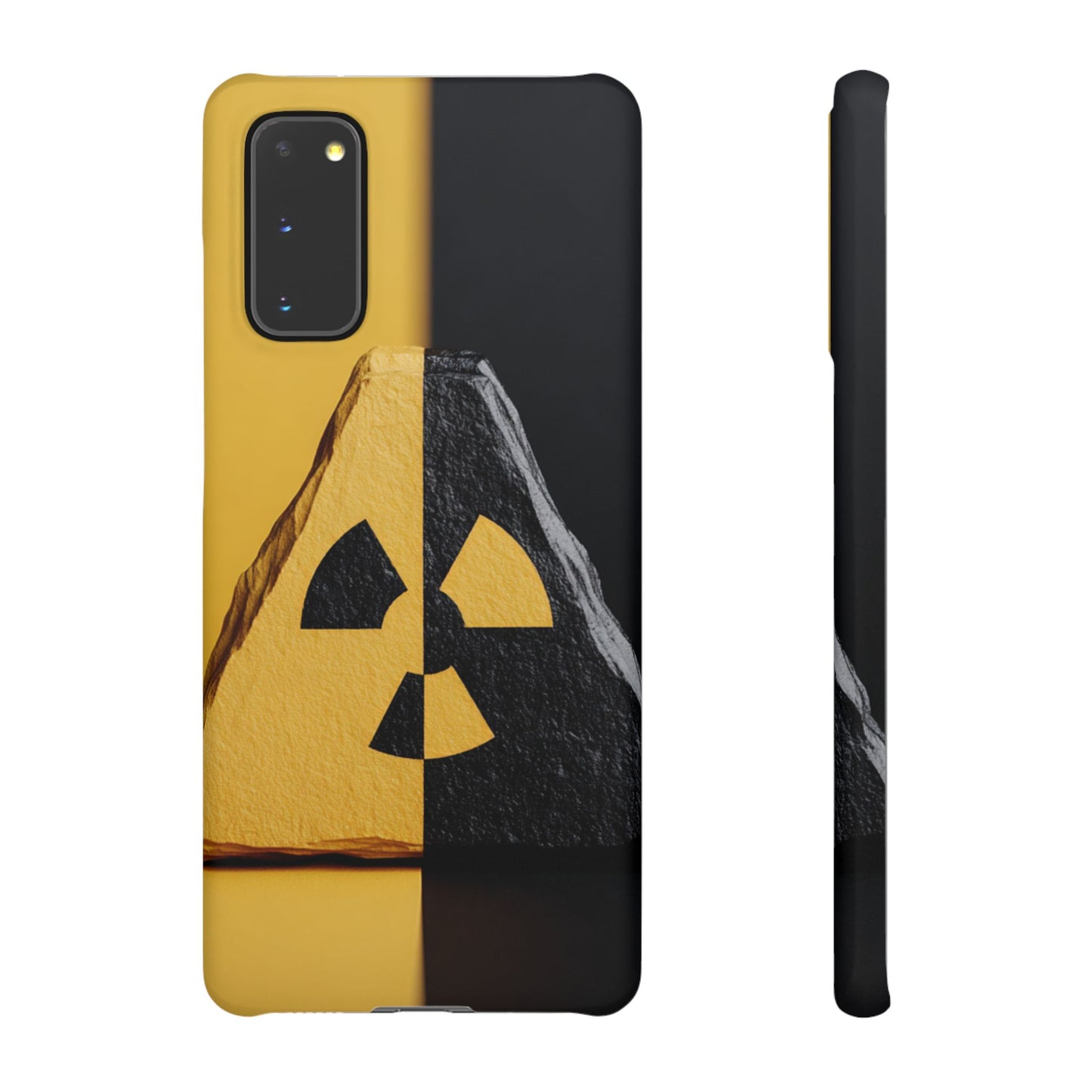Bold Graphic Snap Case, Radiation Symbol Phone Cover, Trendy Phone Accessory, Unique Gift for Tech Lovers, Stylish Mobile Case