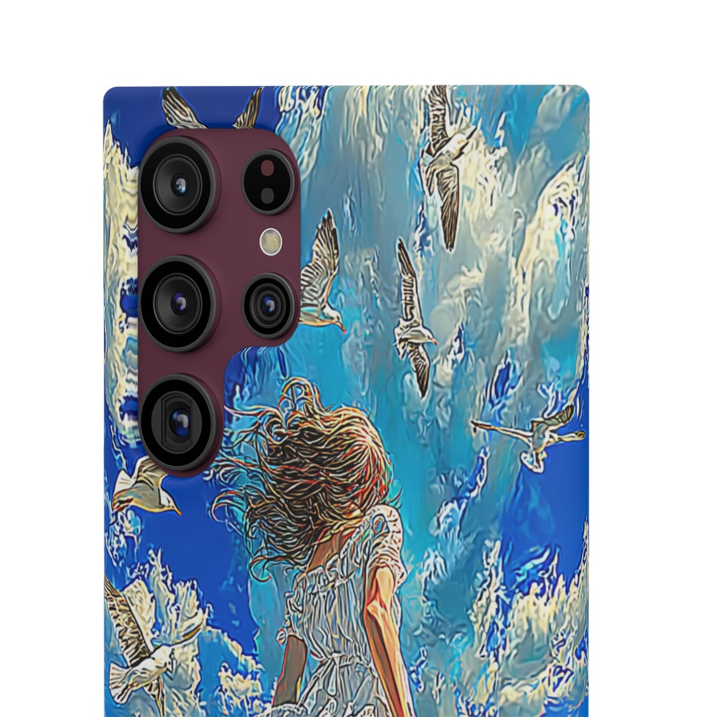Dreamy Seaside Snap Case, Ocean Waves Phone Cover, Summer Vibe Gift, Cute Aesthetic Accessory, Beach Lover Case
