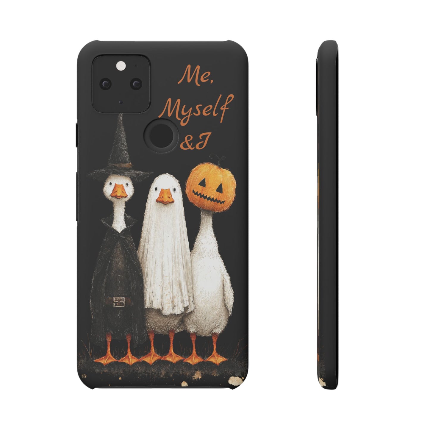 Halloween Goose Snap Case, Funny Goose Phone Case, Fall Accessories, Cute Halloween Gift, Me Myself & I Design
