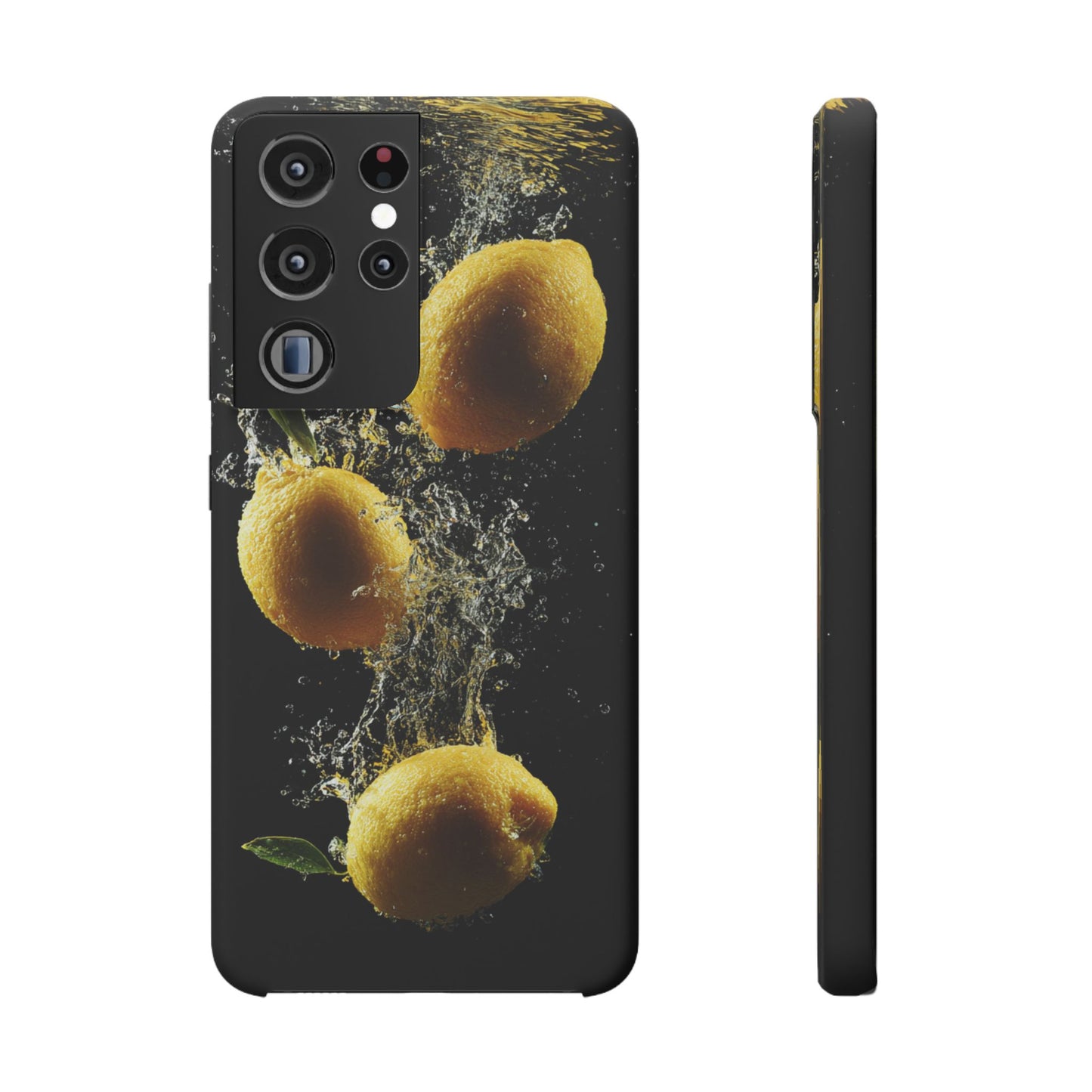 Lemon Splash Phone Case - Vibrant Snap Case, Fruit Lover Gift, Summer Vibes, Kitchen Decor, Unique Phone Accessories