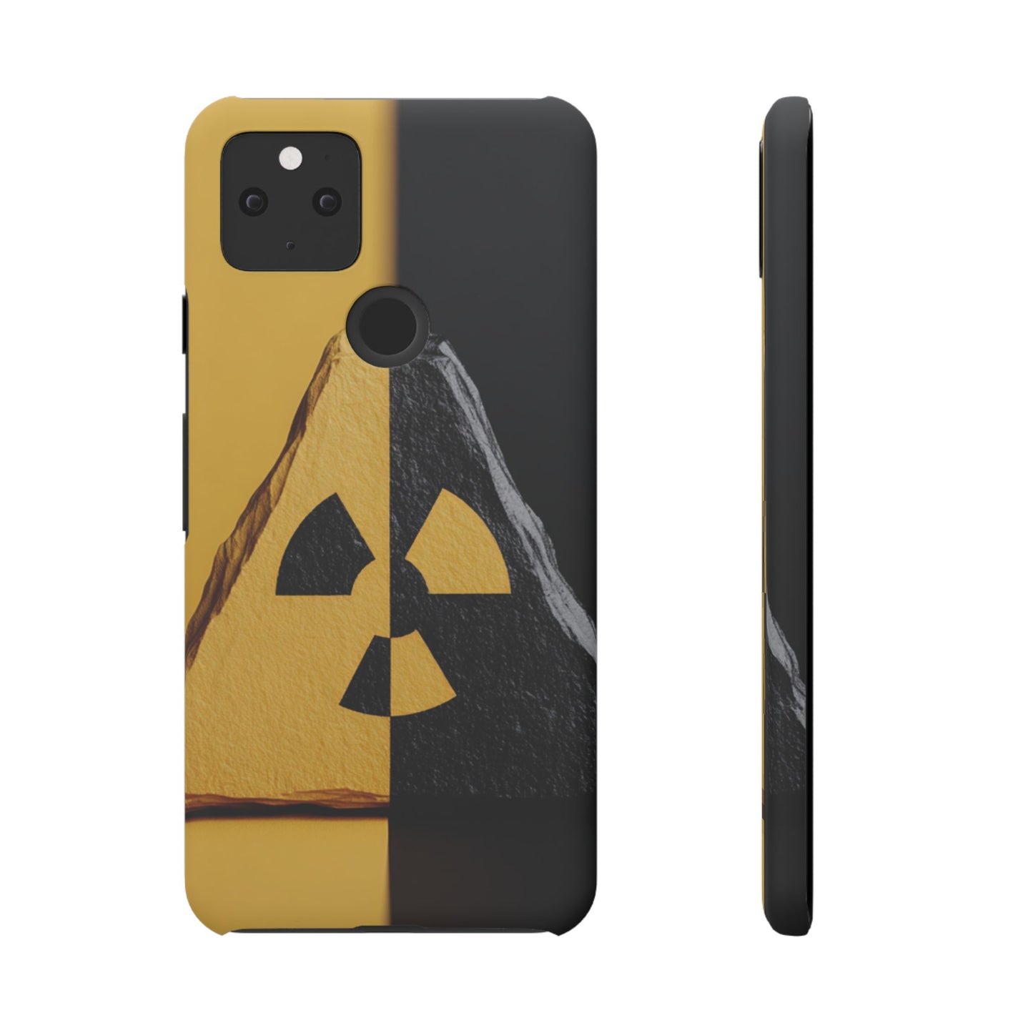 Bold Graphic Snap Case, Radiation Symbol Phone Cover, Trendy Phone Accessory, Unique Gift for Tech Lovers, Stylish Mobile Case