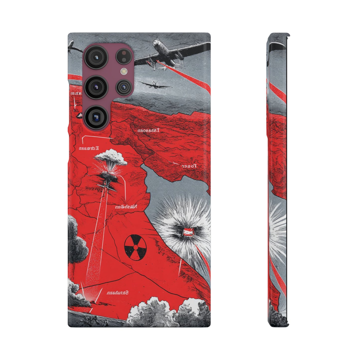 Bold Graphic Snap Case with Dramatic Design, Unique Phone Cover, Artistic Protection for iPhone, Trendy Gadget Gift, Edgy Tech Accessory