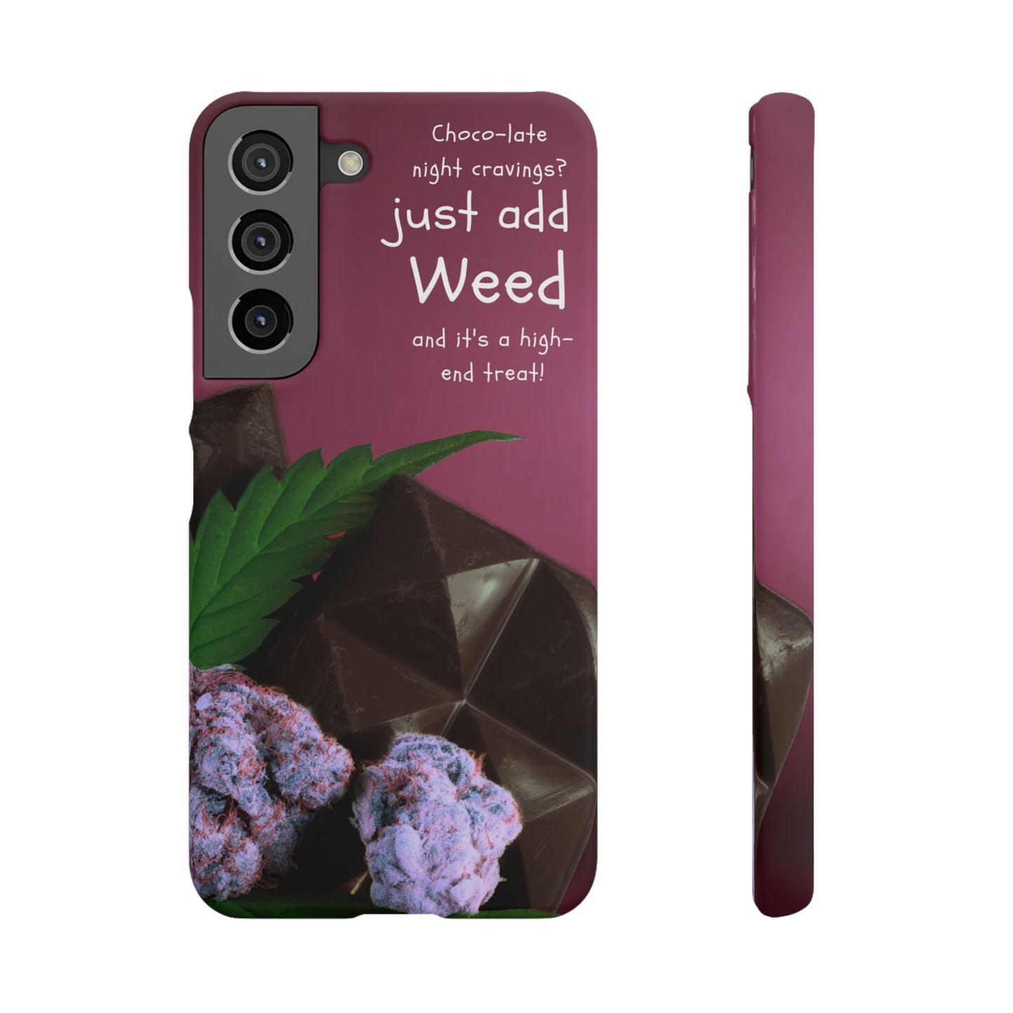 High-End Treat Snap Cases for Weed Enthusiasts Iphone and Samsung Phone Cover