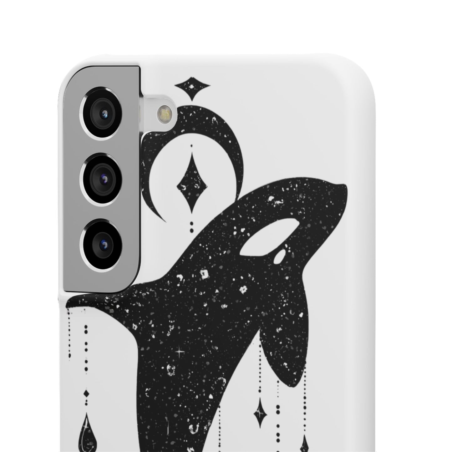 Celestial Orca Snap Case | Phone Cover, Whale Lover Gift, Cosmic Decor, Unique Art, Ocean Vibe