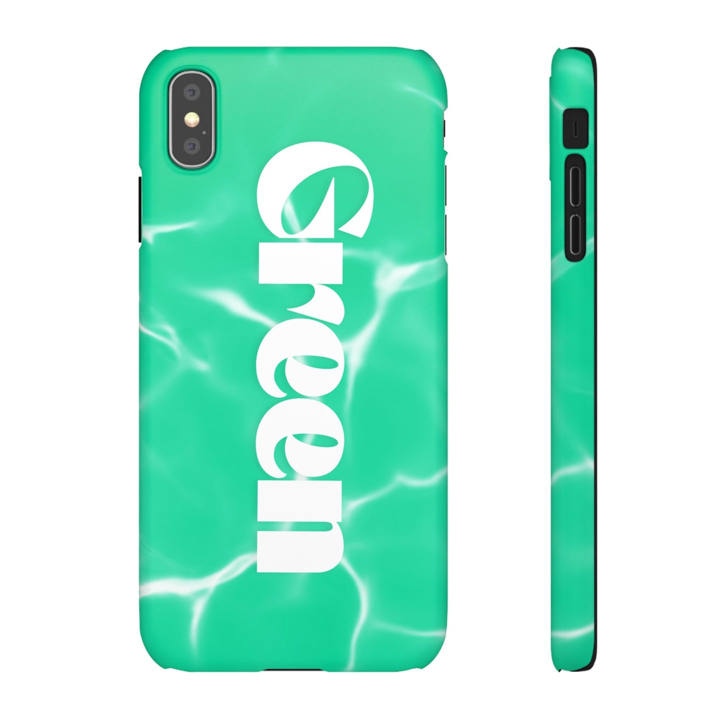 Aqua Pool Vibe Snap Case, Tropical Phone Cover, Summer Accessory, Trendy Gift for Friends, Beach Lover's Essential