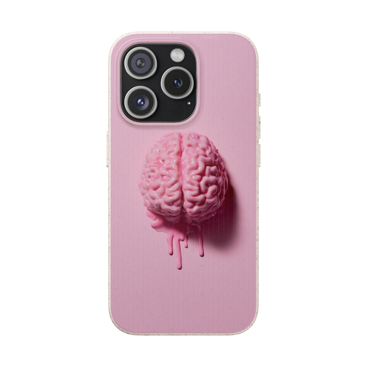 Eco-Friendly Brain Design Phone Case, Biodegradable Phone Cover, Unique Gift for Tech Lovers, Sustainable Accessory, Cute Phone Case