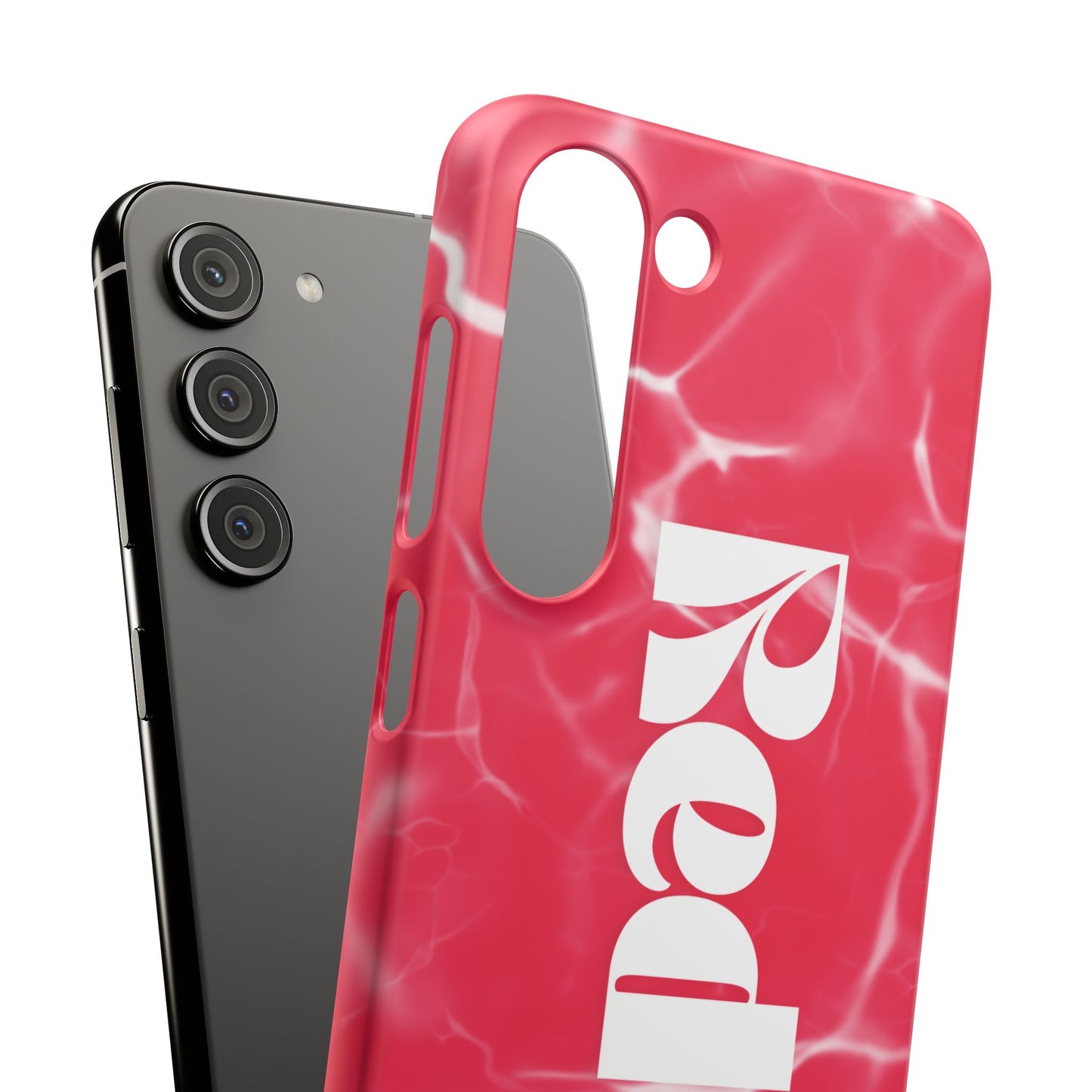 Vibrant Red Snap Case for iPhone, Trendy Phone Cover, Gift for Her, Summer Accessory, Stylish Tech Protection