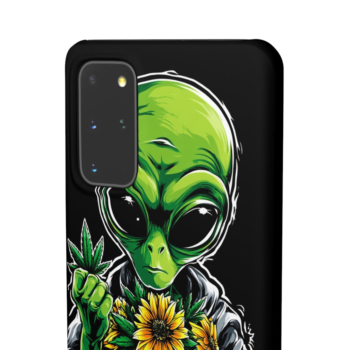 Alien Floral Snap Cases, Fun Phone Case, Gifts for Sci-Fi Lovers, Cute Alien Decor, Unique Tech Accessories