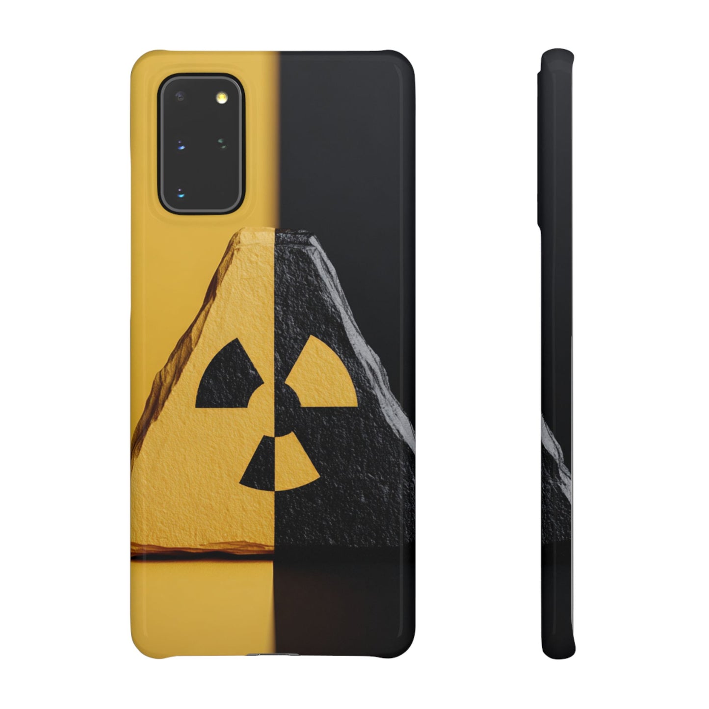 Bold Graphic Snap Case, Radiation Symbol Phone Cover, Trendy Phone Accessory, Unique Gift for Tech Lovers, Stylish Mobile Case