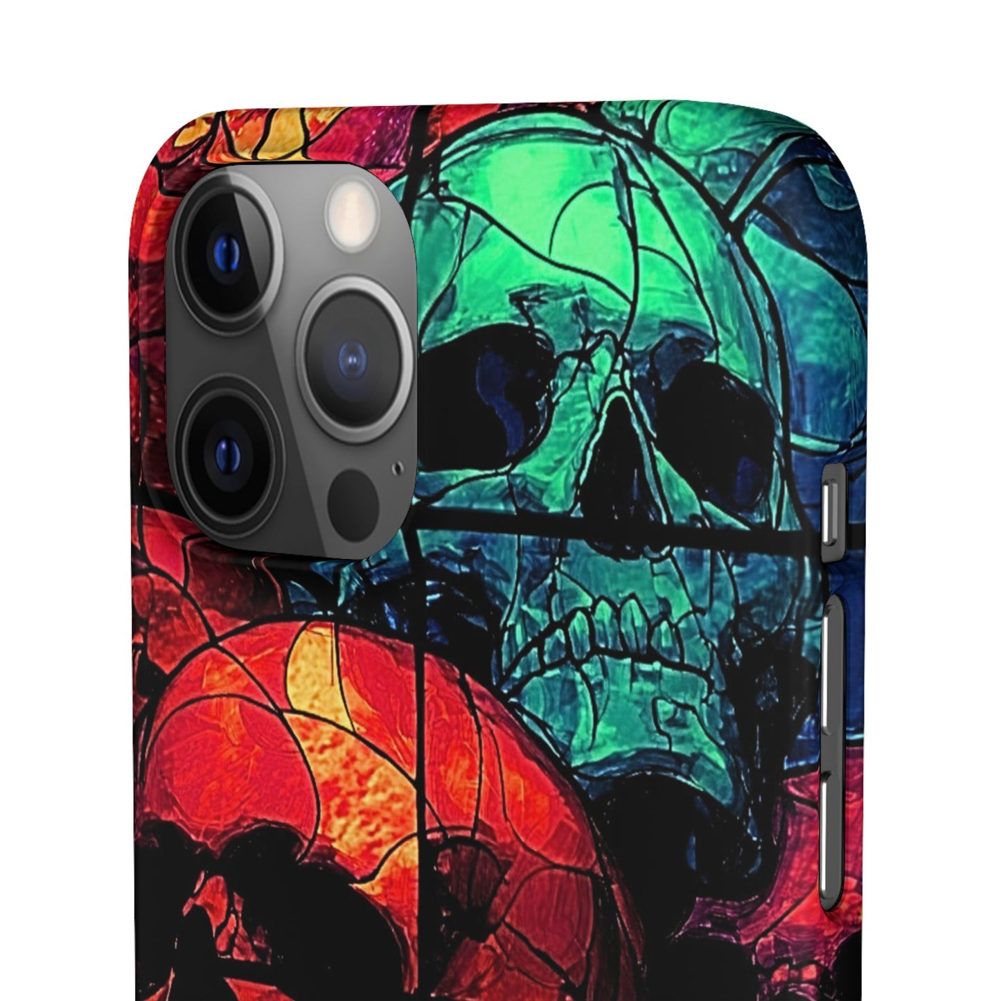 Halloween Custom Requiem Skull Snap Case Phone Cover for iPhone and Samsung
