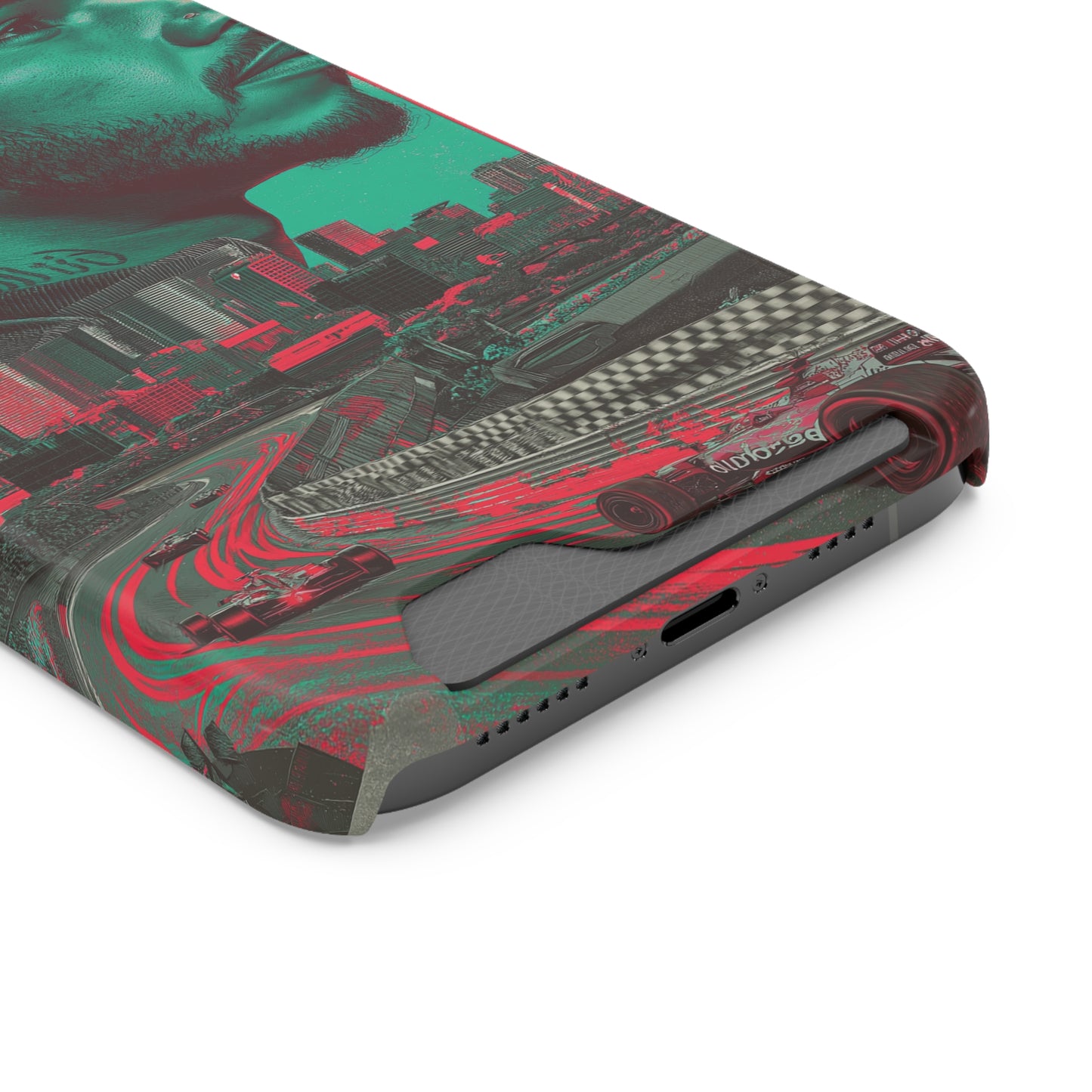 Racing Phone Case, Card Holder Case, Sports Phone Cover, Gift for Car Enthusiasts, Personalized Cell Phone Protector