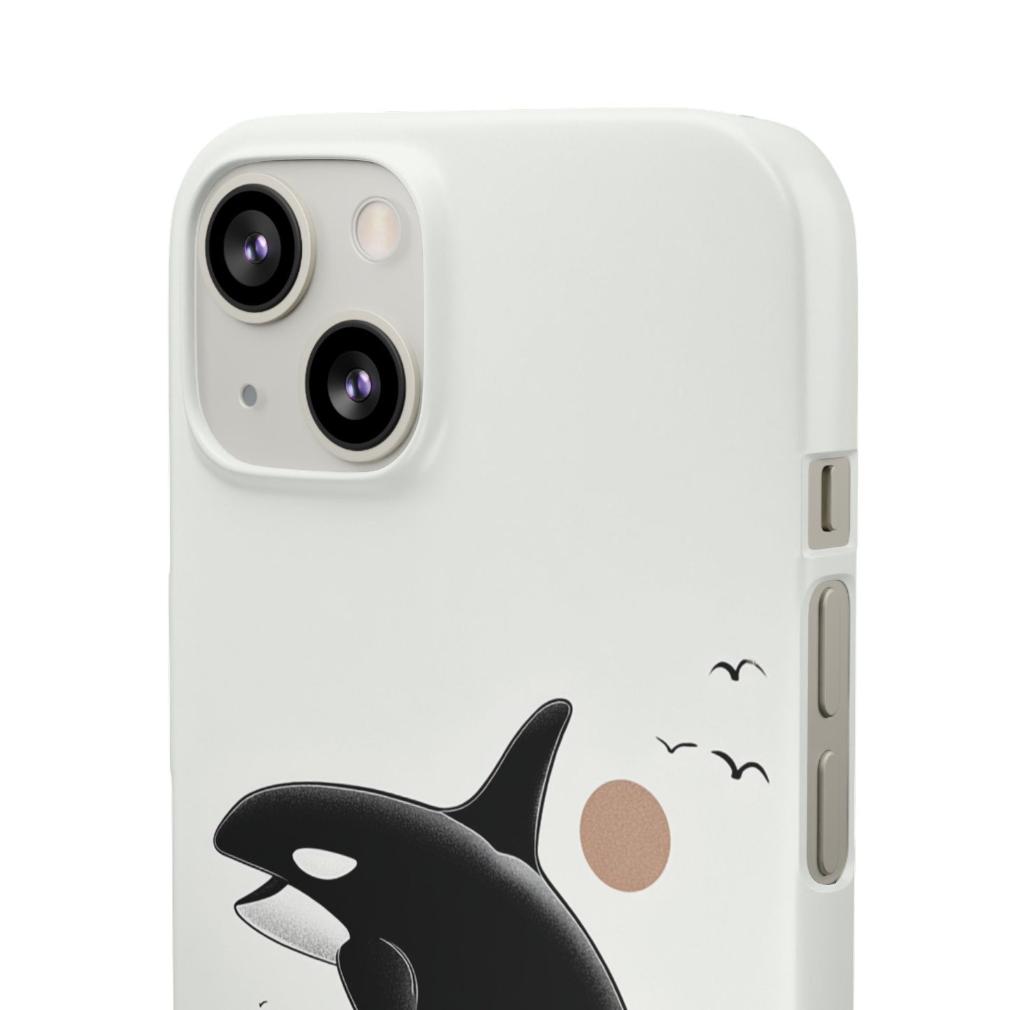 Whale Splash Phone Case | Ocean Lover Gift, Marine Art, Snap Cases, Cute Whale Design, Custom Phone Accessories