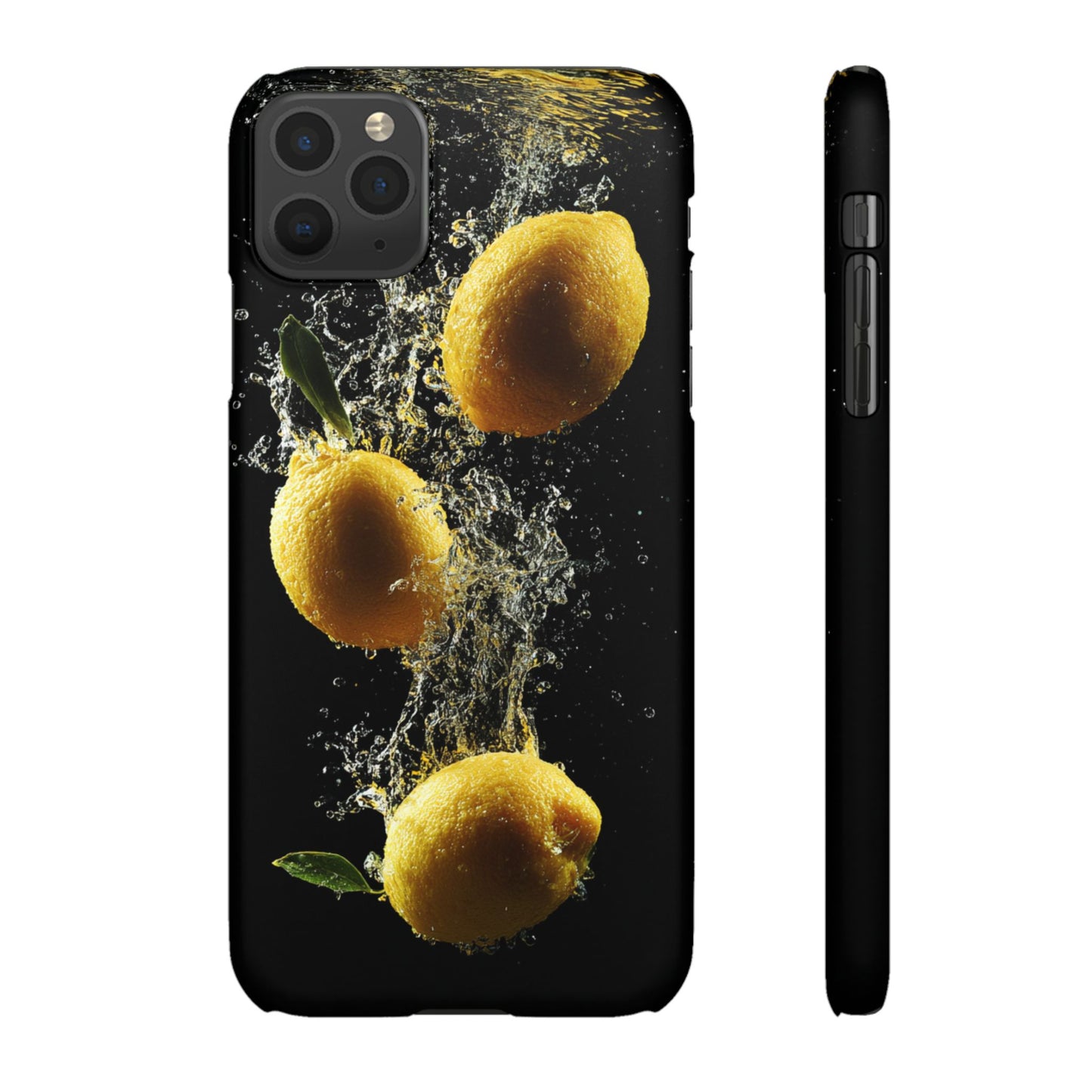 Lemon Splash Phone Case - Vibrant Snap Case, Fruit Lover Gift, Summer Vibes, Kitchen Decor, Unique Phone Accessories