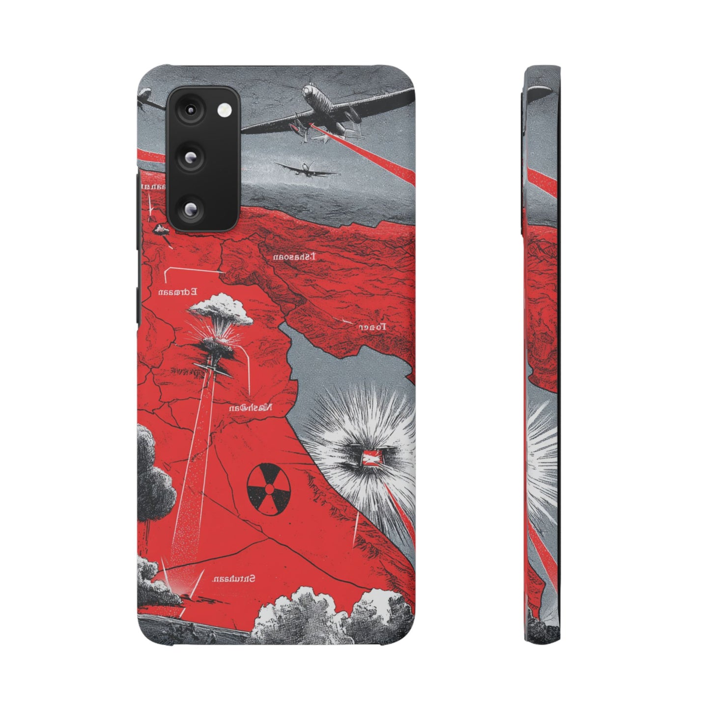 Bold Graphic Snap Case with Dramatic Design, Unique Phone Cover, Artistic Protection for iPhone, Trendy Gadget Gift, Edgy Tech Accessory