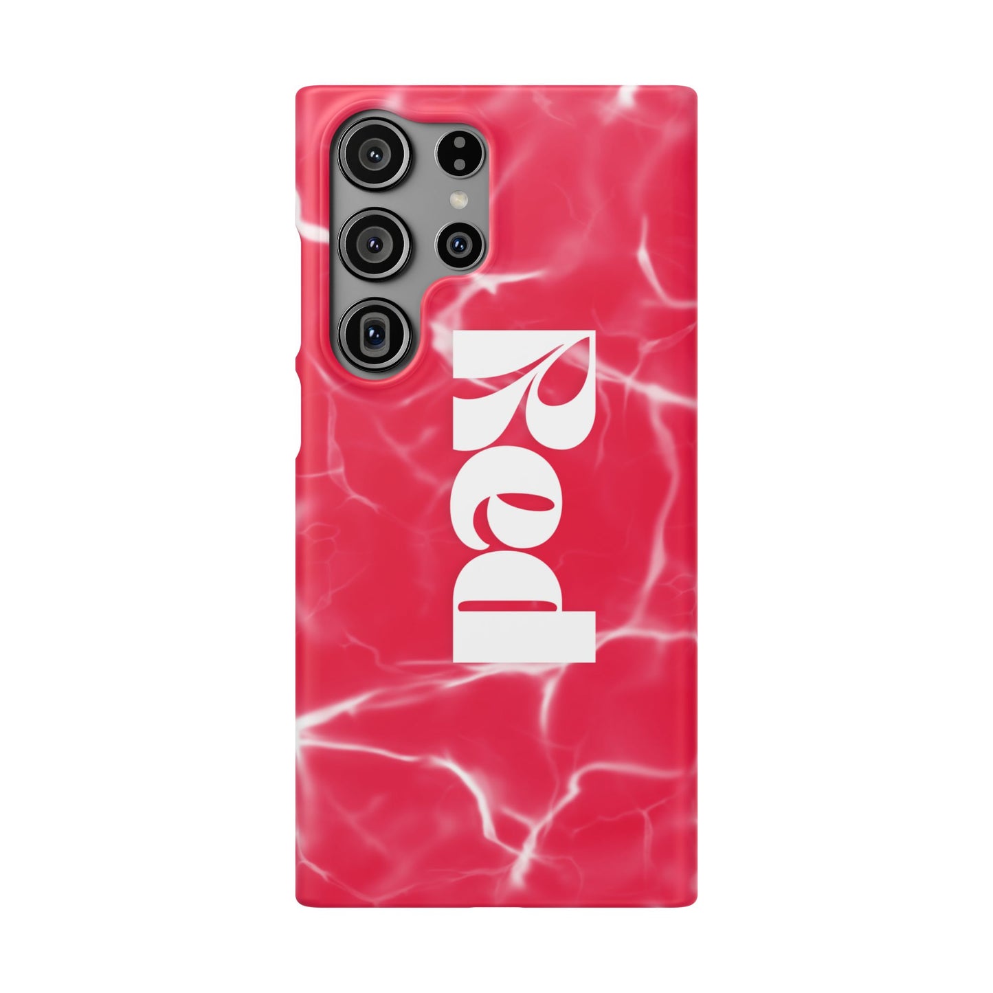 Vibrant Red Snap Case for iPhone, Trendy Phone Cover, Gift for Her, Summer Accessory, Stylish Tech Protection