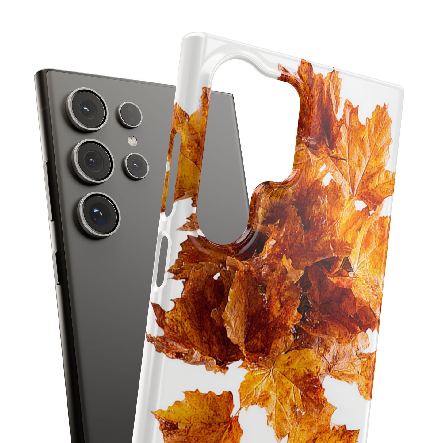 Autumn Leaf Phone Case | Fall Snap Cases, Phone Accessories, Nature Lover Gift, Seasonal Decor, Cozy Fall Vibes