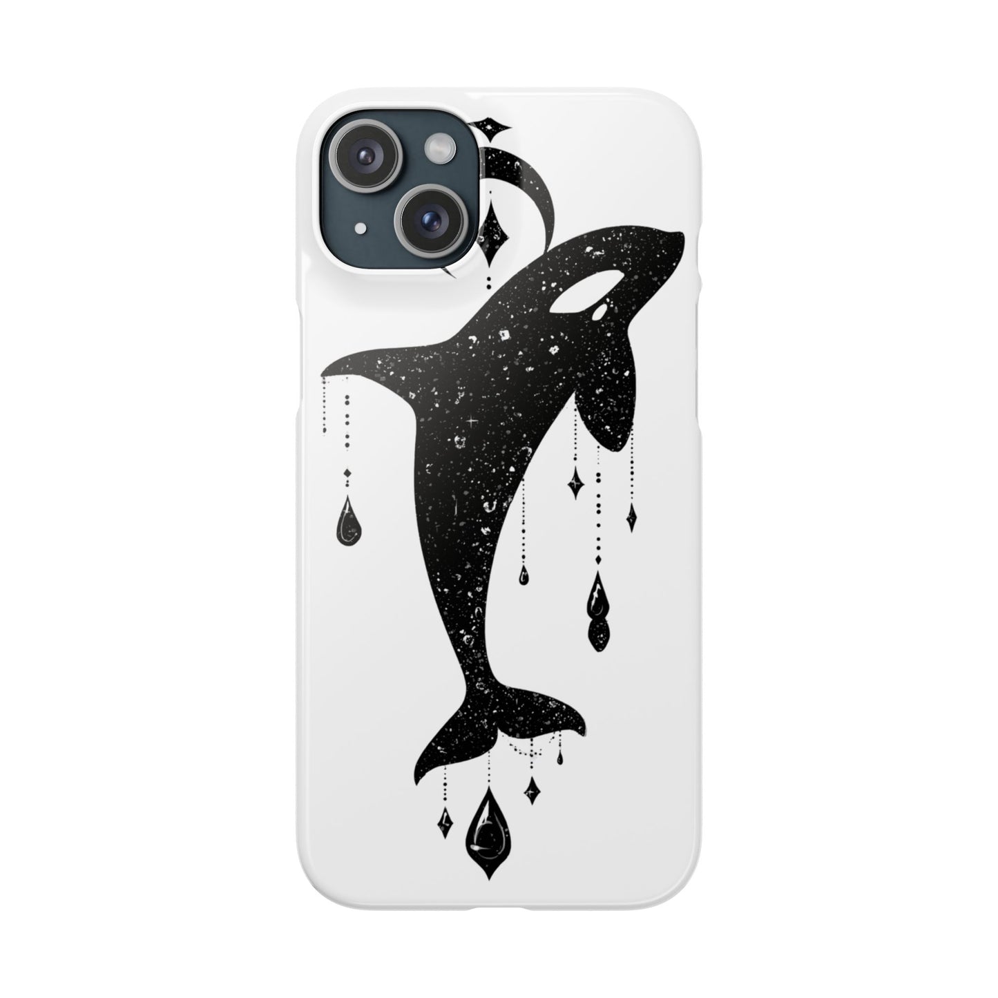 Celestial Orca Snap Case | Phone Cover, Whale Lover Gift, Cosmic Decor, Unique Art, Ocean Vibe