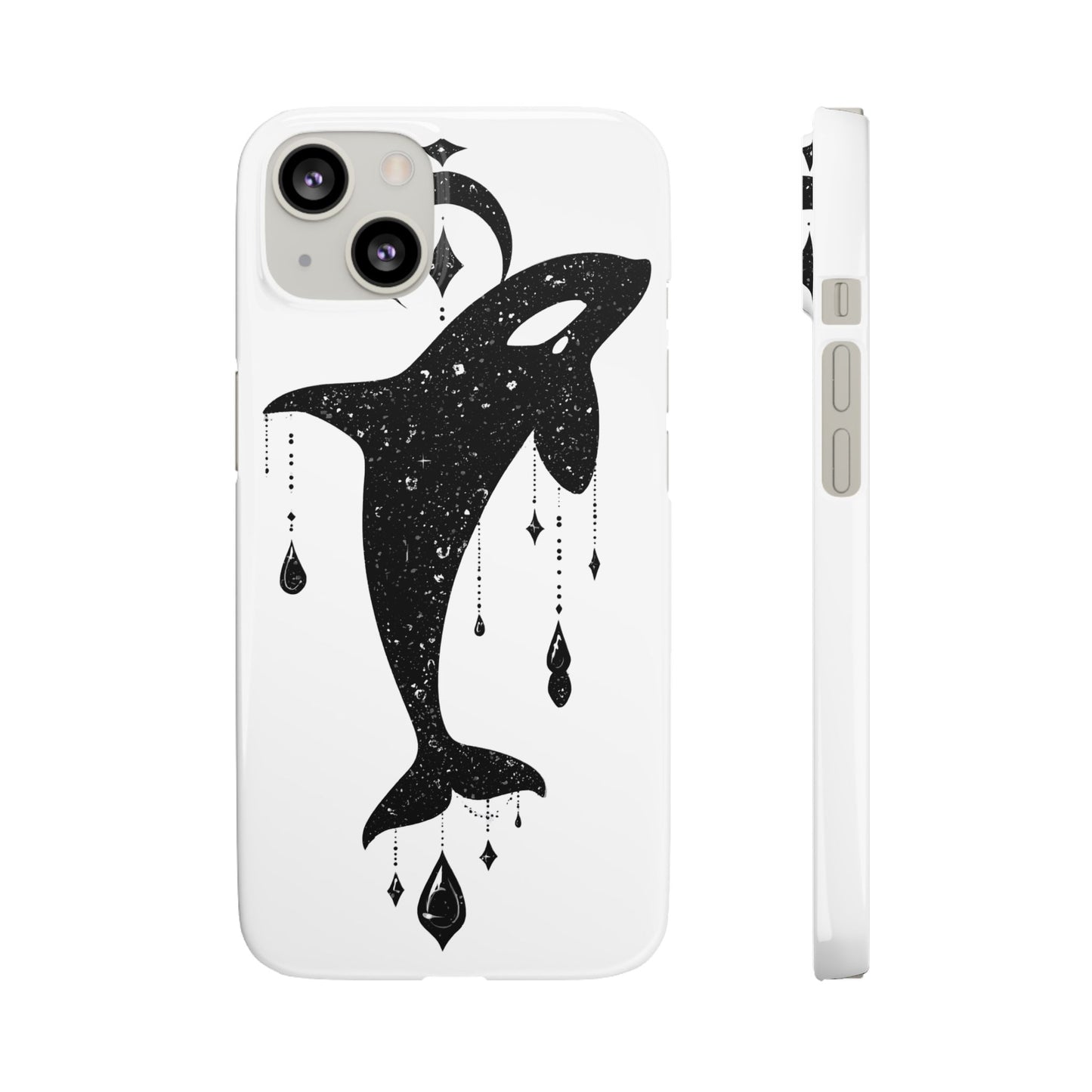 Celestial Orca Snap Case | Phone Cover, Whale Lover Gift, Cosmic Decor, Unique Art, Ocean Vibe