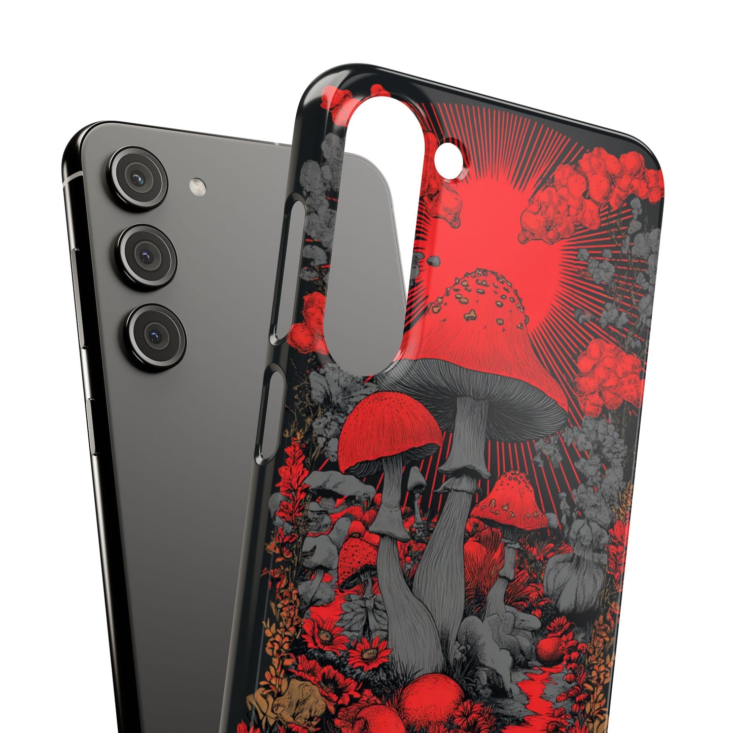 Fantasy Mushroom Snap Case Custom Phone Cover for iPhone and Samsung Mate and Glossy Avvialable