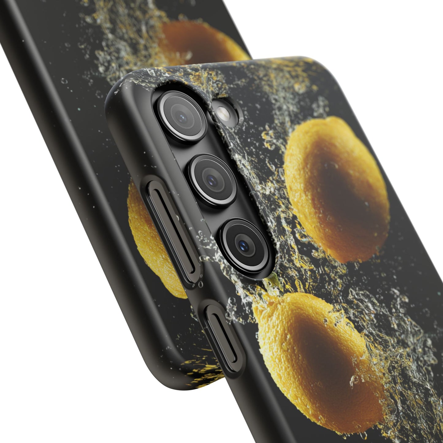 Lemon Splash Phone Case - Vibrant Snap Case, Fruit Lover Gift, Summer Vibes, Kitchen Decor, Unique Phone Accessories