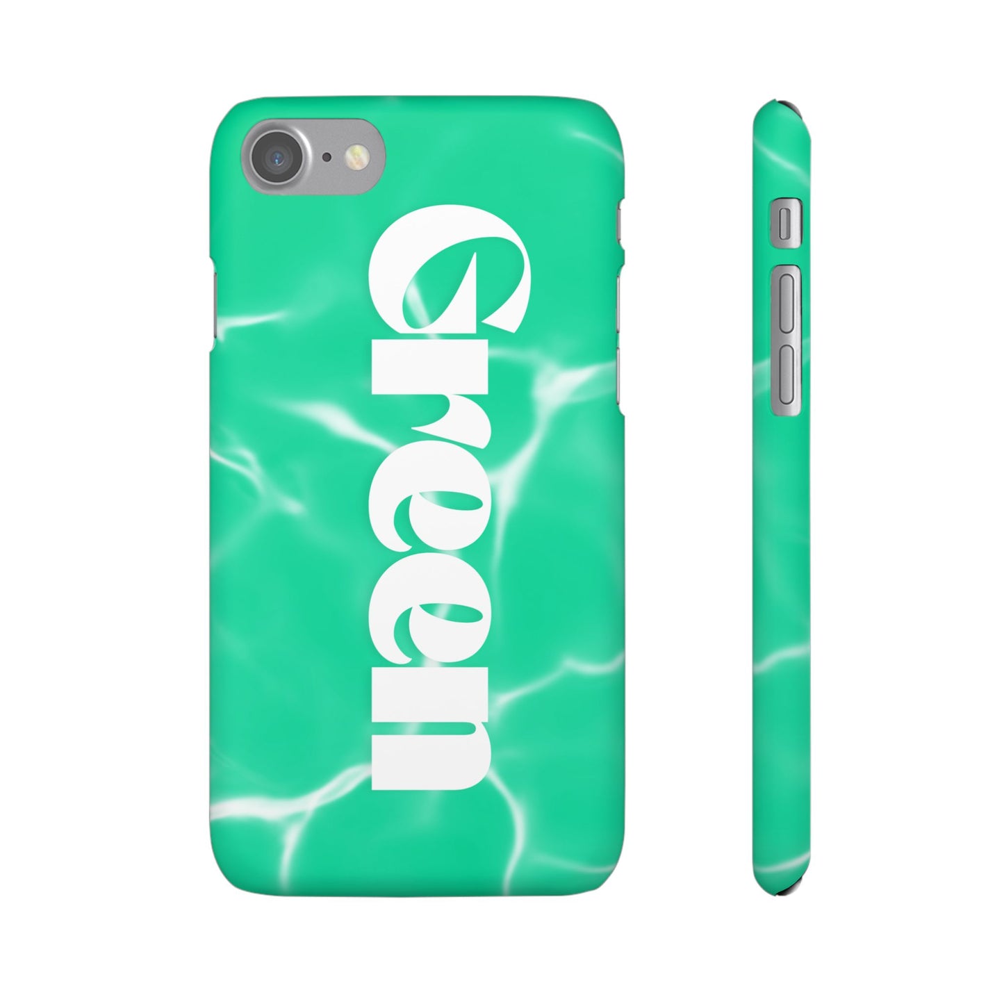Aqua Pool Vibe Snap Case, Tropical Phone Cover, Summer Accessory, Trendy Gift for Friends, Beach Lover's Essential