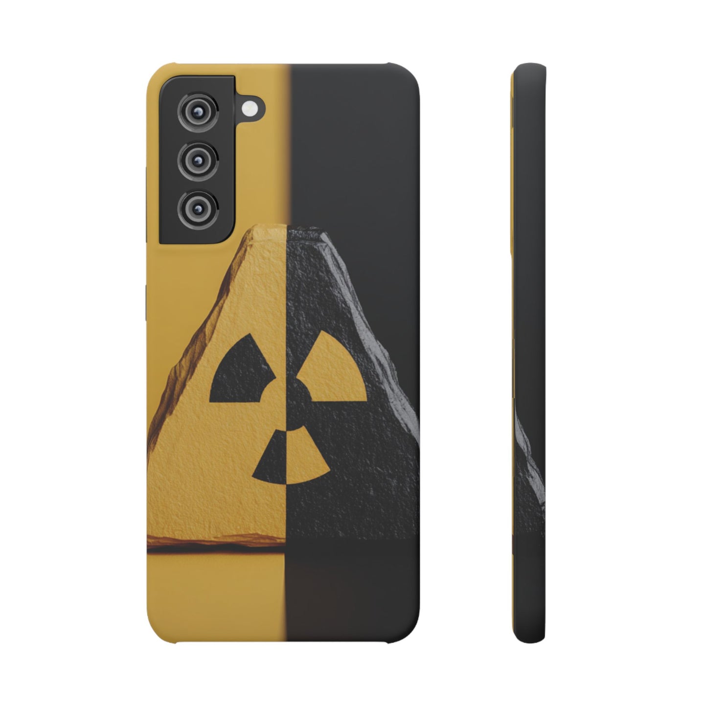 Bold Graphic Snap Case, Radiation Symbol Phone Cover, Trendy Phone Accessory, Unique Gift for Tech Lovers, Stylish Mobile Case