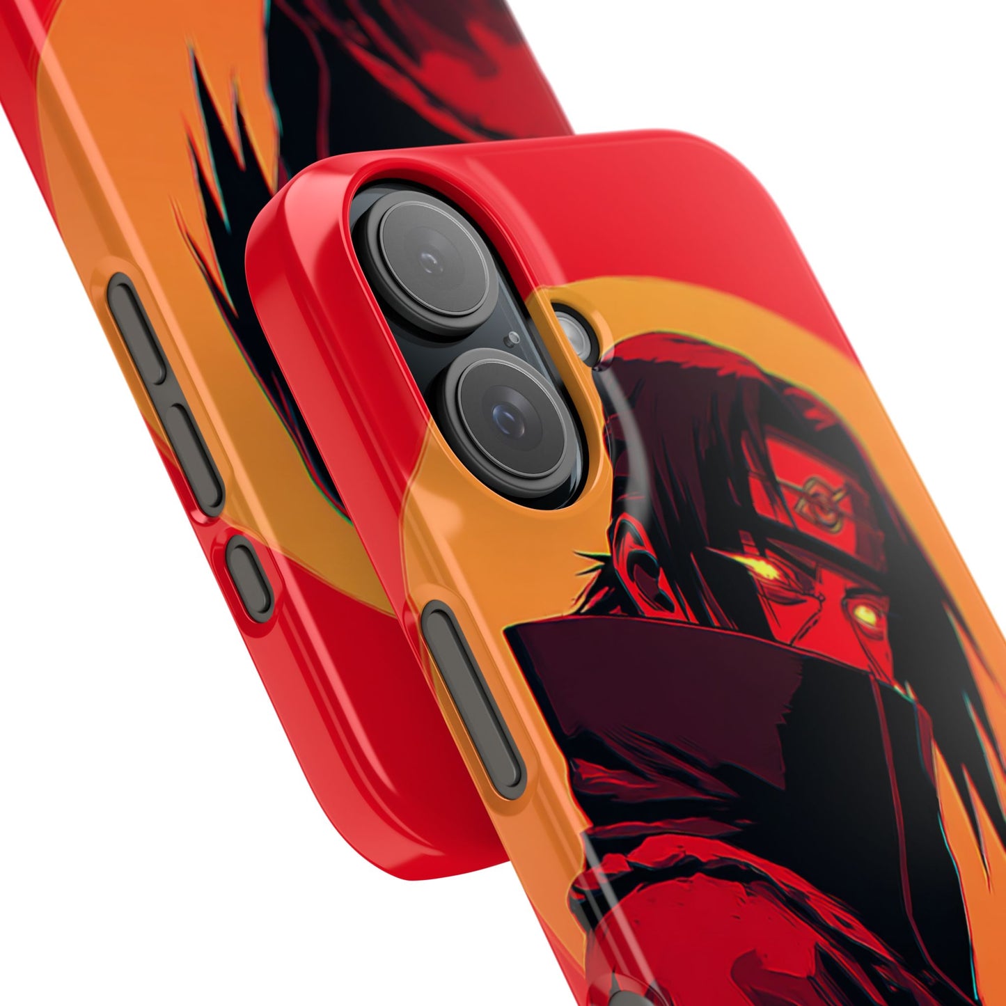 Colorful anime character art on a slim snap phone case with vibrant ninja-inspired design