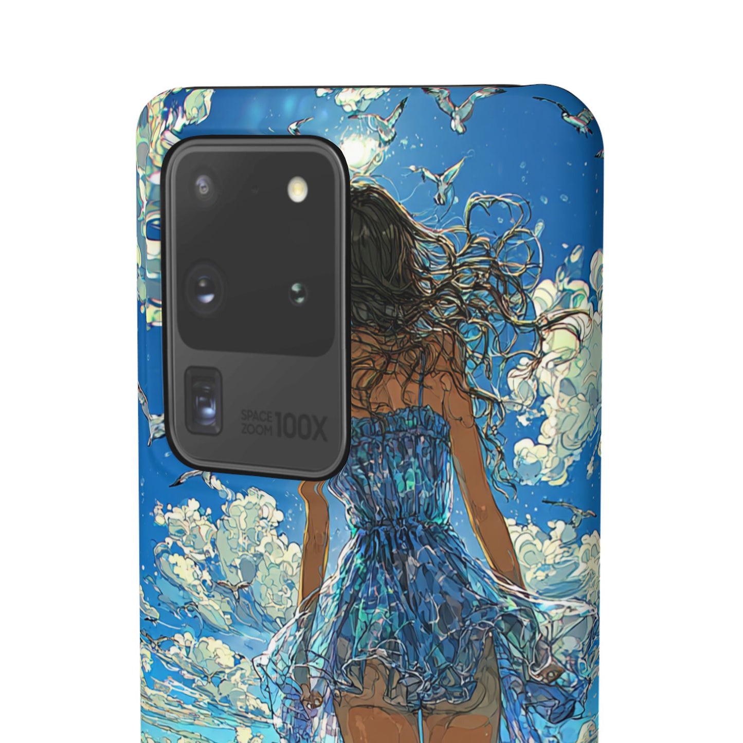 Summer Breeze Snap Case, Ocean Art Phone Cover, Beach Vibes Cell Case, Gift for Her, Custom Phone Accessory