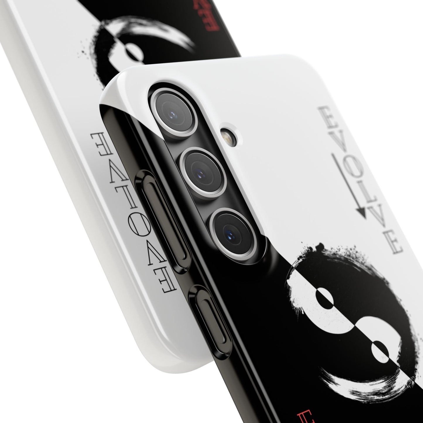 Yin Yang Evolve Black and White Snap Case Cover for iPhone and Samsung