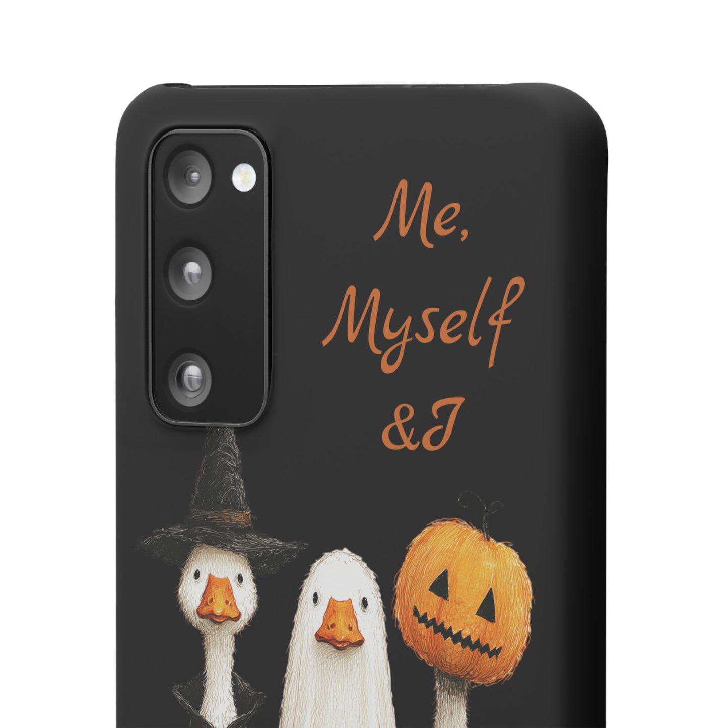 Halloween Goose Snap Case, Funny Goose Phone Case, Fall Accessories, Cute Halloween Gift, Me Myself & I Design