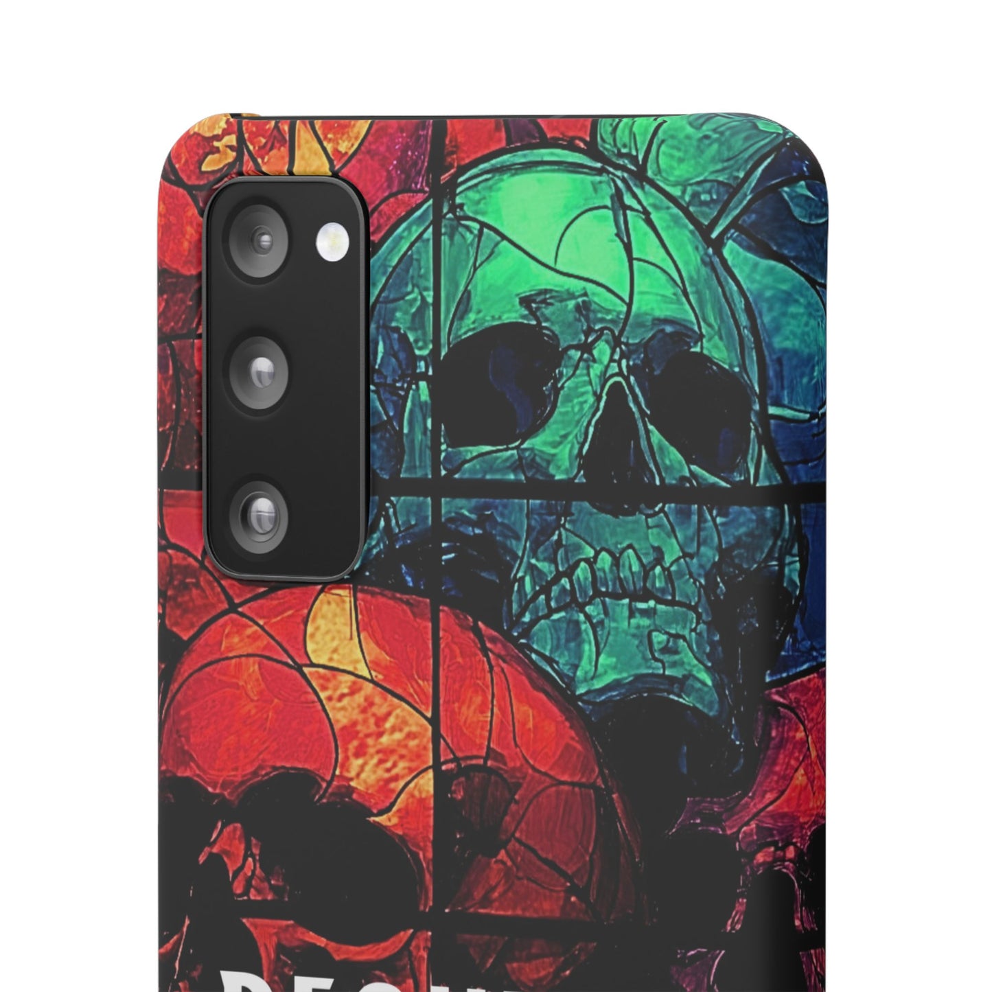 Halloween Custom Requiem Skull Snap Case Phone Cover for iPhone and Samsung