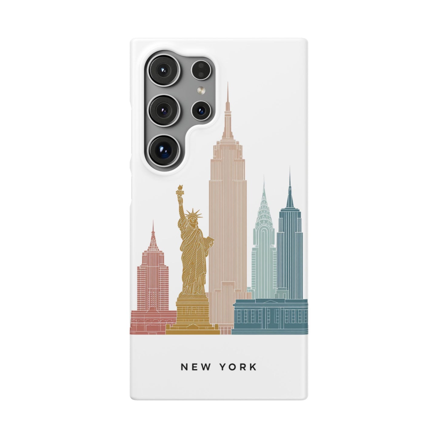 Stylish New York Snap Case, Urban Phone Cover, Cityscape Phone Case, Gift for Travelers, Trendy Protective Case