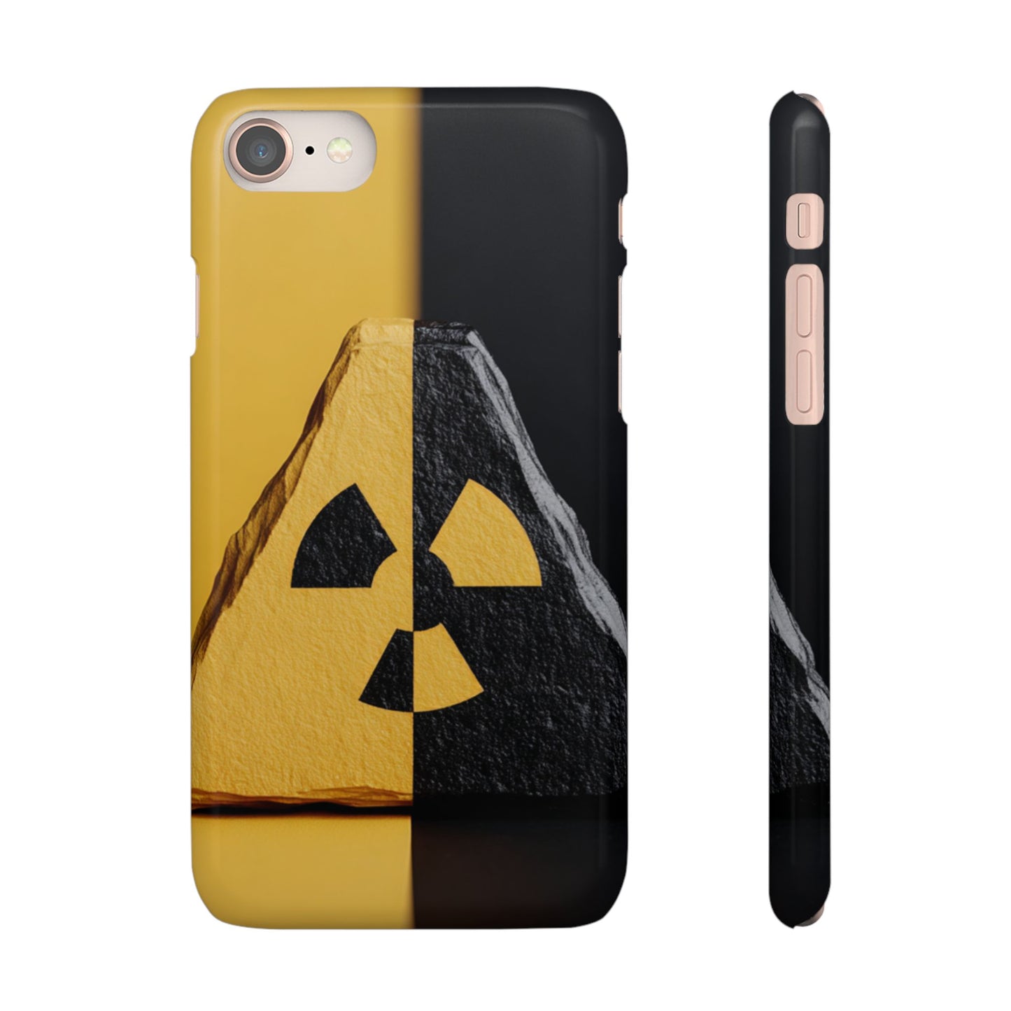 Bold Graphic Snap Case, Radiation Symbol Phone Cover, Trendy Phone Accessory, Unique Gift for Tech Lovers, Stylish Mobile Case