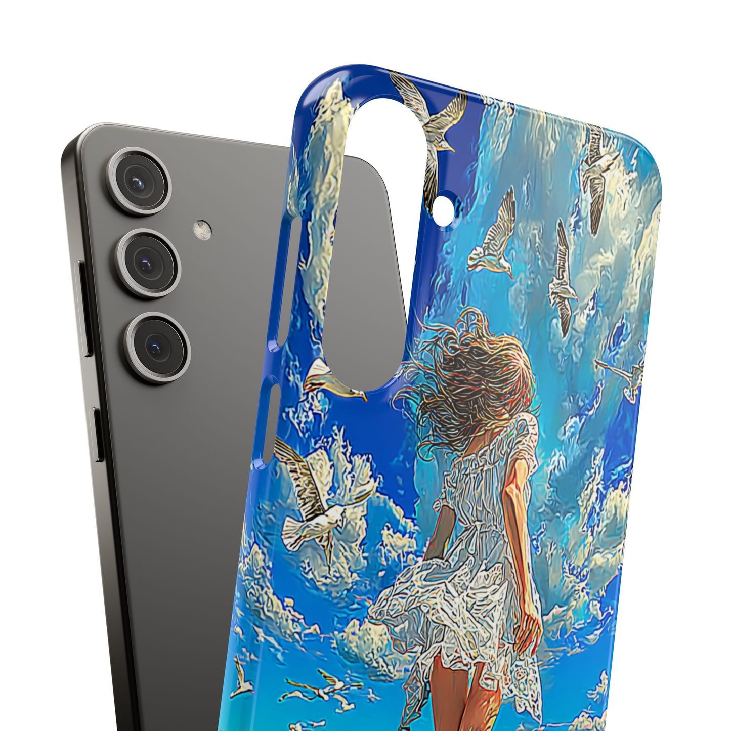 Dreamy Seaside Snap Case, Ocean Waves Phone Cover, Summer Vibe Gift, Cute Aesthetic Accessory, Beach Lover Case