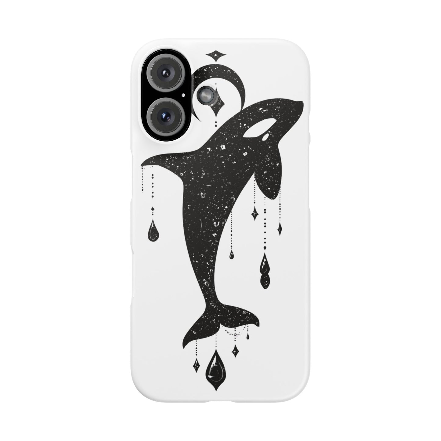 Celestial Orca Snap Case | Phone Cover, Whale Lover Gift, Cosmic Decor, Unique Art, Ocean Vibe