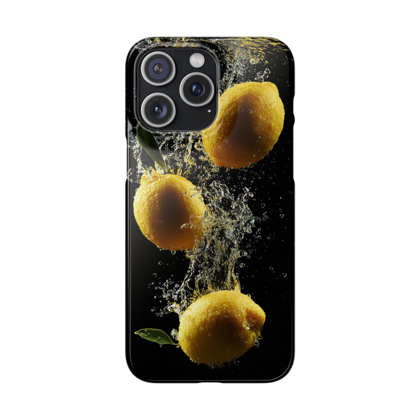 Lemon Splash Phone Case - Vibrant Snap Case, Fruit Lover Gift, Summer Vibes, Kitchen Decor, Unique Phone Accessories