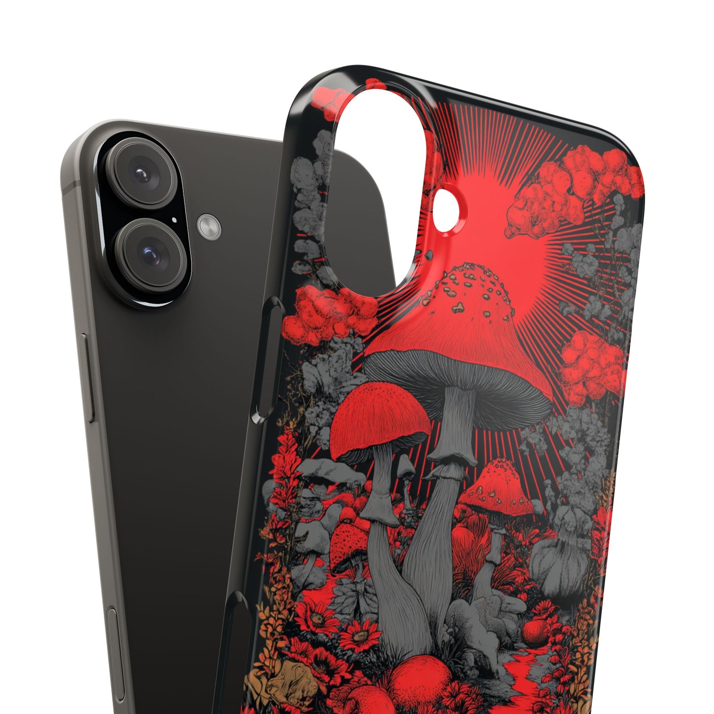 Fantasy Mushroom Snap Case Custom Phone Cover for iPhone and Samsung Mate and Glossy Avvialable