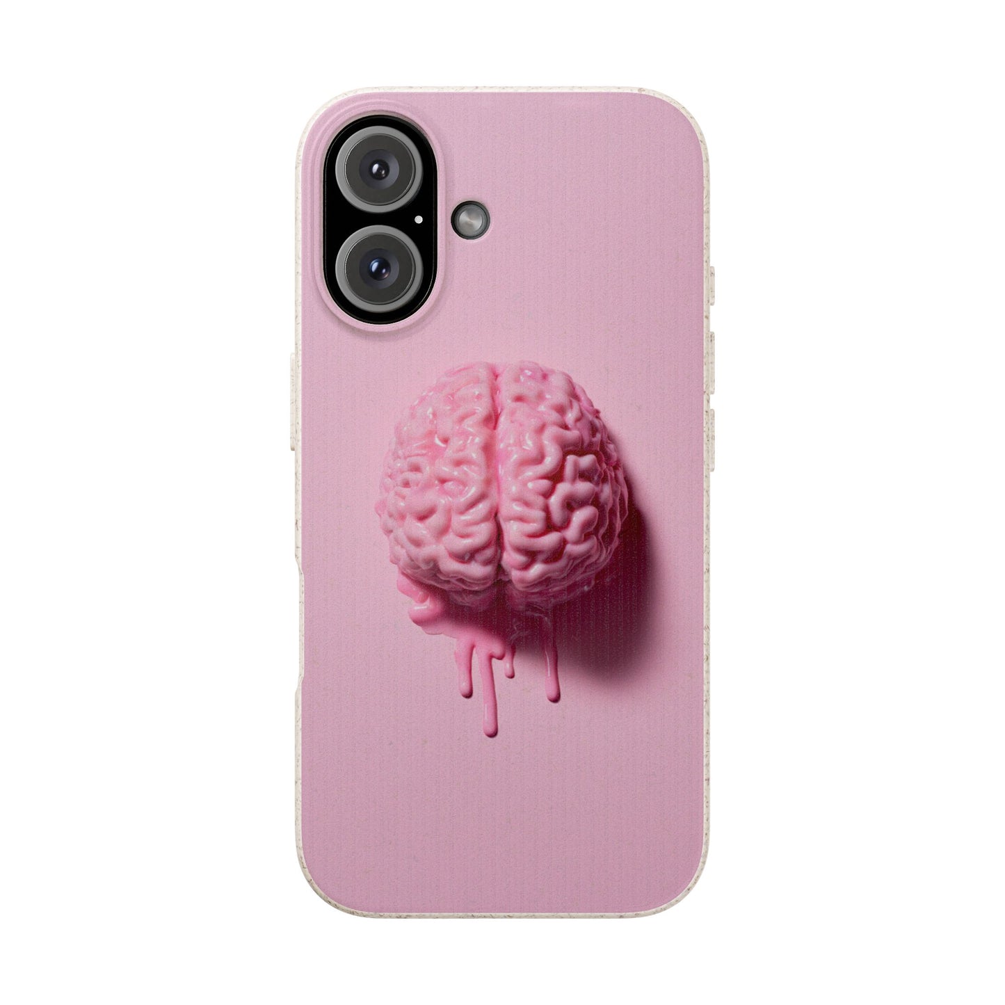 Eco-Friendly Brain Design Phone Case, Biodegradable Phone Cover, Unique Gift for Tech Lovers, Sustainable Accessory, Cute Phone Case