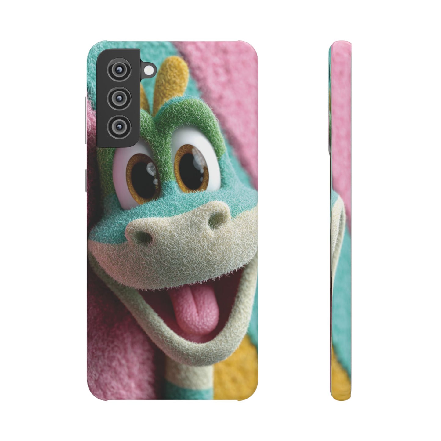 Fun Dino Snap Case for Kids | Cute Phone Cover | Colorful Mobile Accessory | Birthday Gift | Child's Tech Style