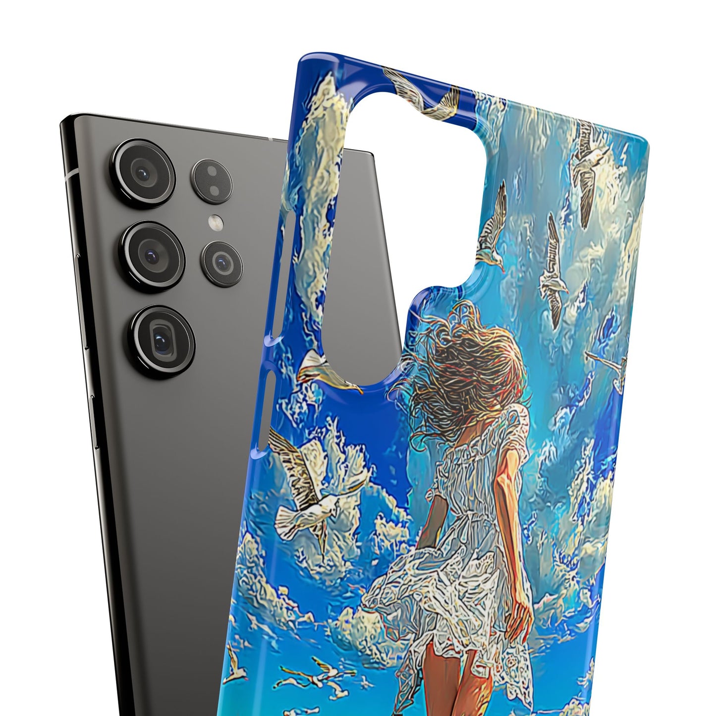 Dreamy Seaside Snap Case, Ocean Waves Phone Cover, Summer Vibe Gift, Cute Aesthetic Accessory, Beach Lover Case