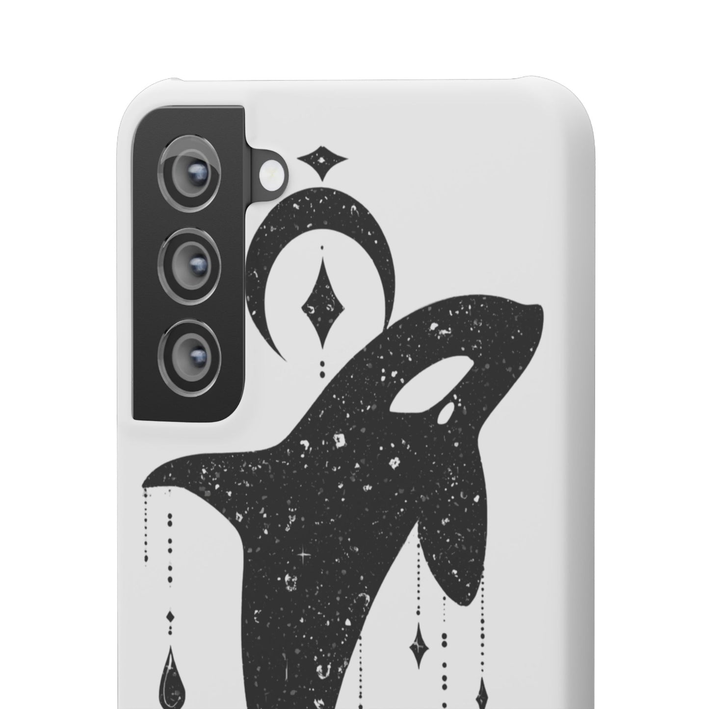 Celestial Orca Snap Case | Phone Cover, Whale Lover Gift, Cosmic Decor, Unique Art, Ocean Vibe