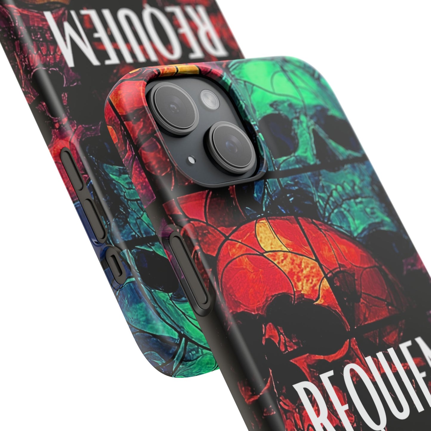 Halloween Custom Requiem Skull Snap Case Phone Cover for iPhone and Samsung