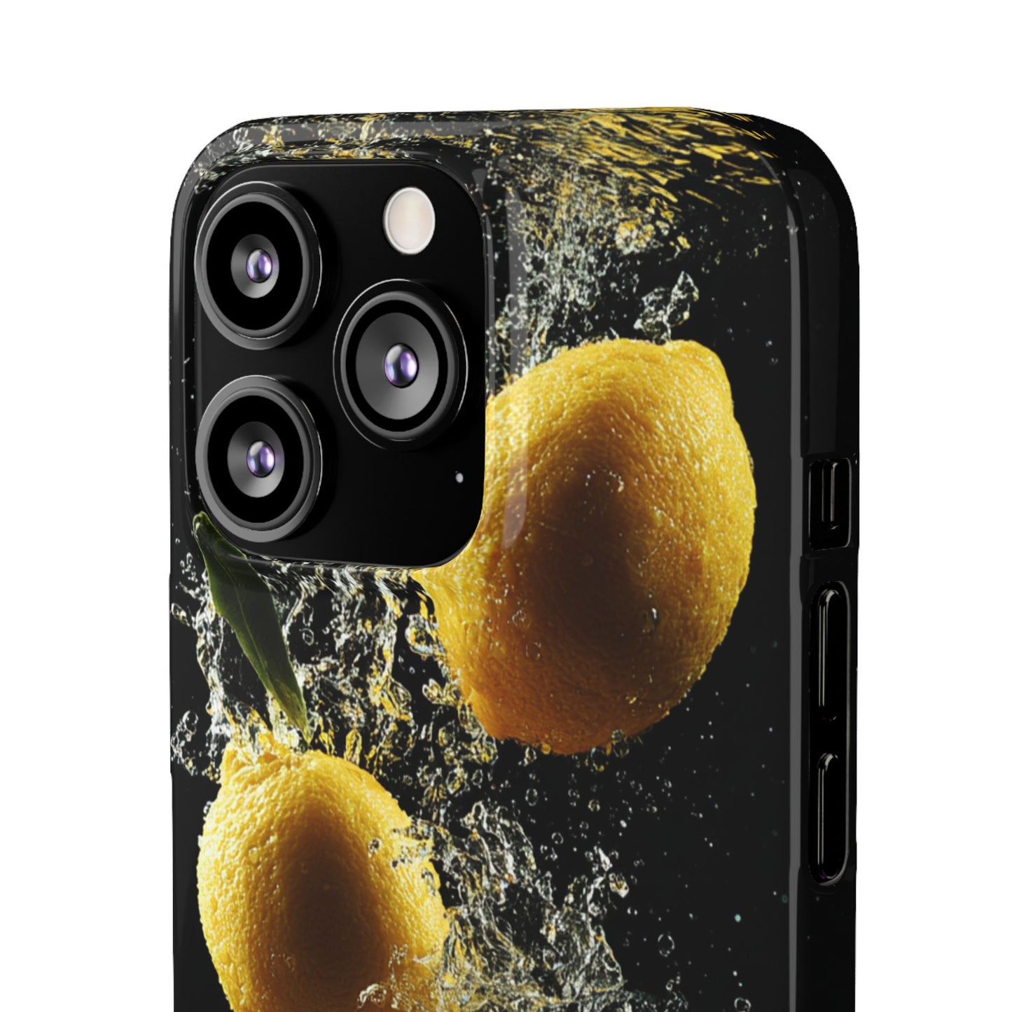 Lemon Splash Phone Case - Vibrant Snap Case, Fruit Lover Gift, Summer Vibes, Kitchen Decor, Unique Phone Accessories