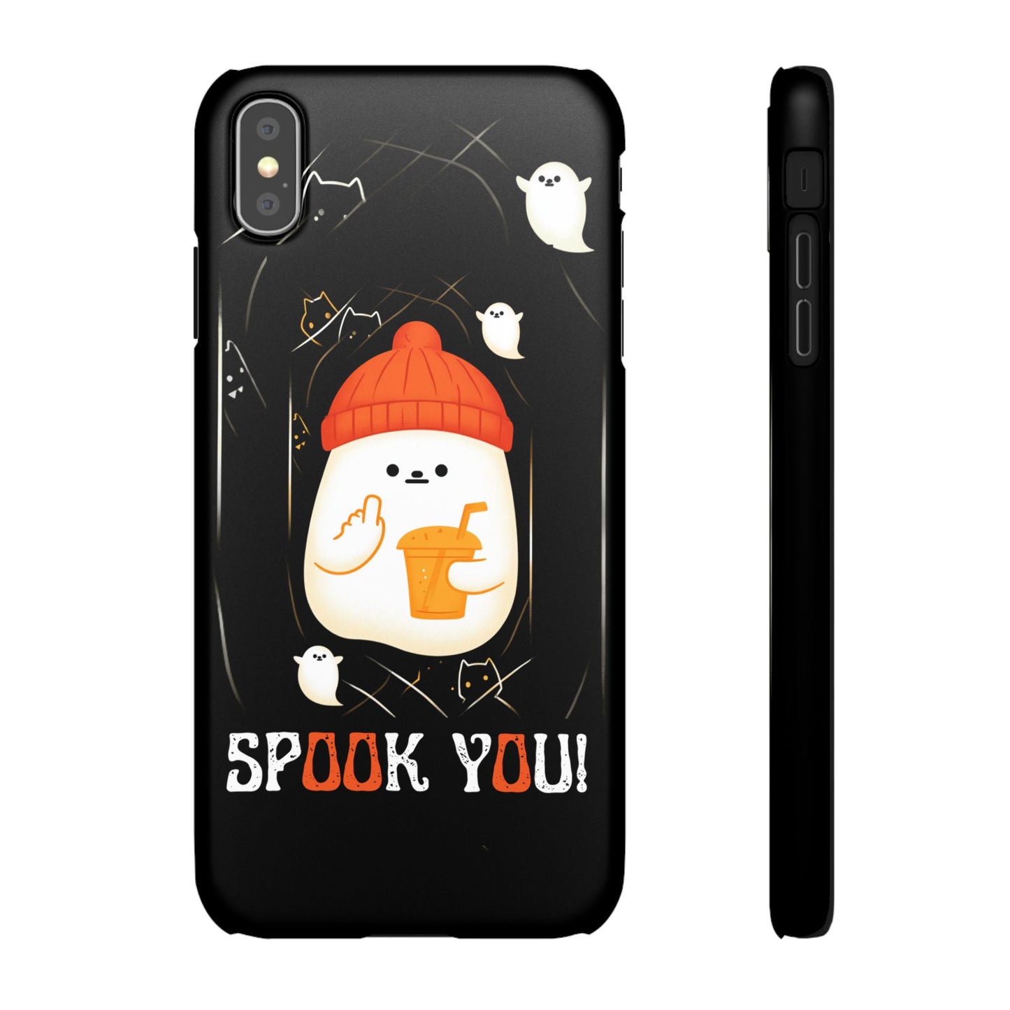Spook You Halloween Ghost Snap Case Kawaii Protective Phone Cover for iPhone and Samsung