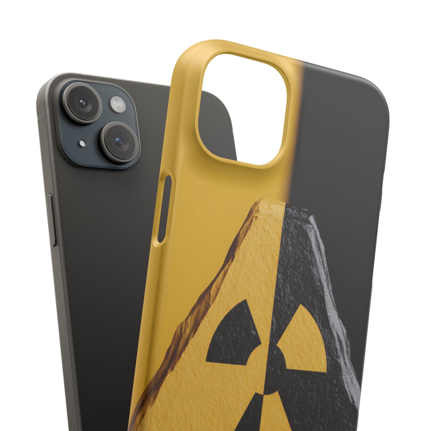 Bold Graphic Snap Case, Radiation Symbol Phone Cover, Trendy Phone Accessory, Unique Gift for Tech Lovers, Stylish Mobile Case