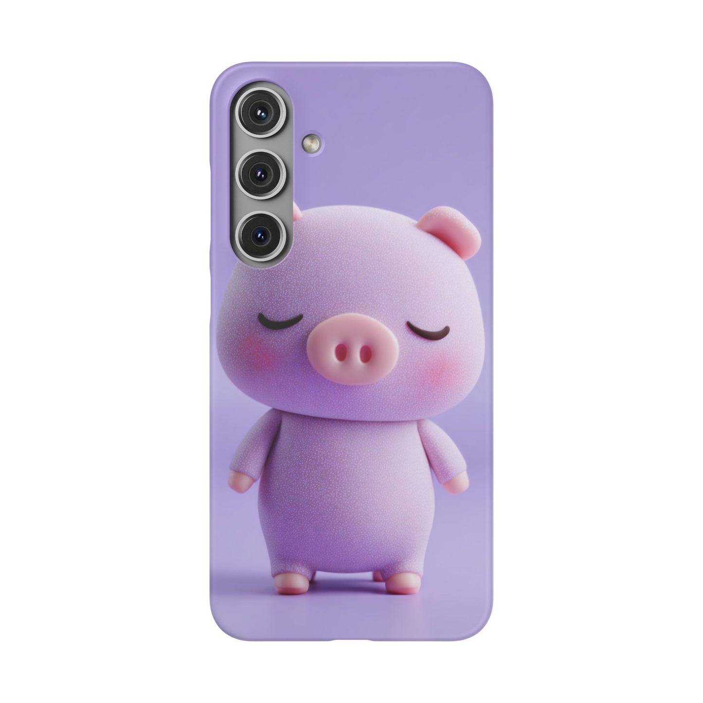 Cute Pig Snap Case for iPhone, Animal Lovers Phone Cover, Kawaii Aesthetic Accessory, Birthday Gift, Unique Phone Protection