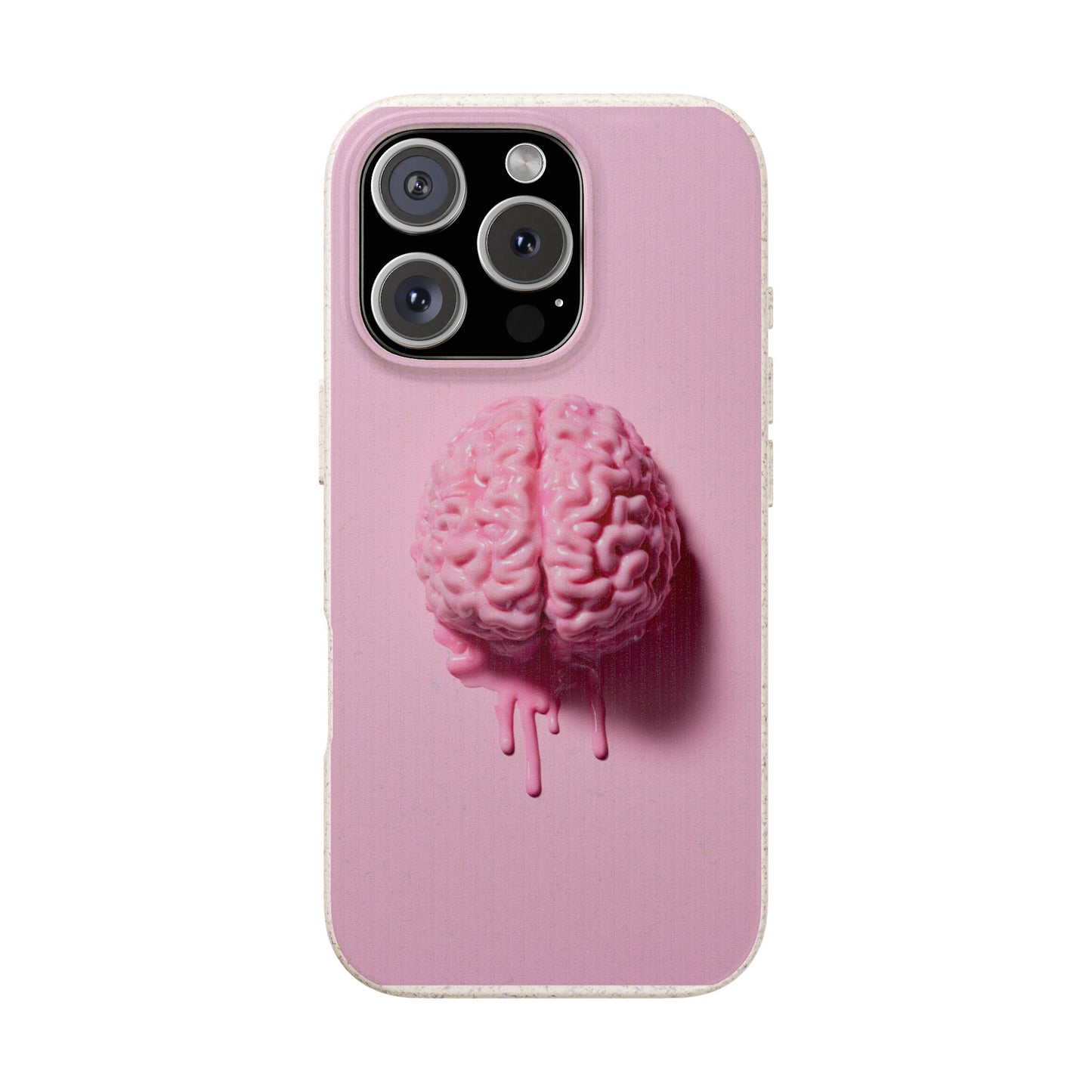 Eco-Friendly Brain Design Phone Case, Biodegradable Phone Cover, Unique Gift for Tech Lovers, Sustainable Accessory, Cute Phone Case
