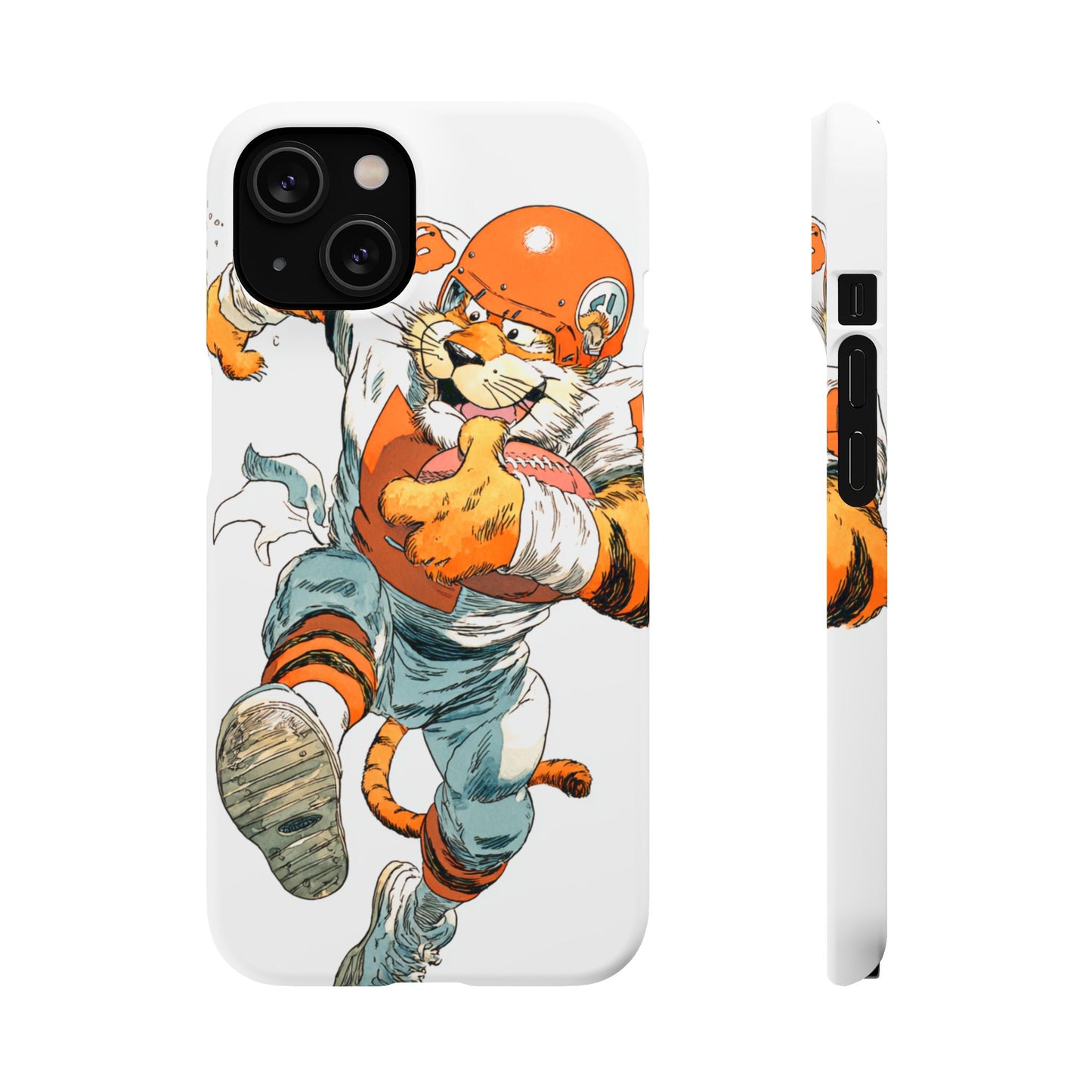 Cincinnati Bengals Snap Cases, Football Fans Phone Case, Tiger Cartoon Art Design, Football Lover Gift, Protective Phone Cover